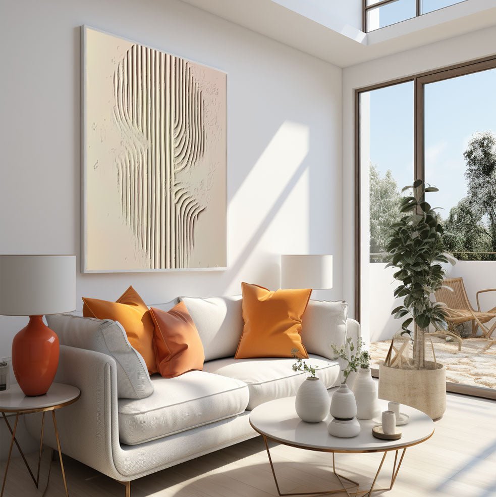 Abstract Painting "Linien Harmonie” - nukeart