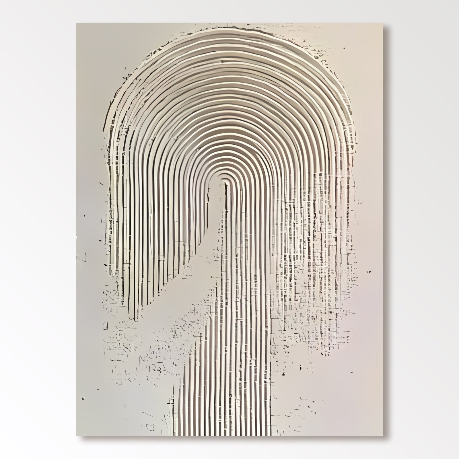 Abstract Painting "Linien Symbol” - nukeart