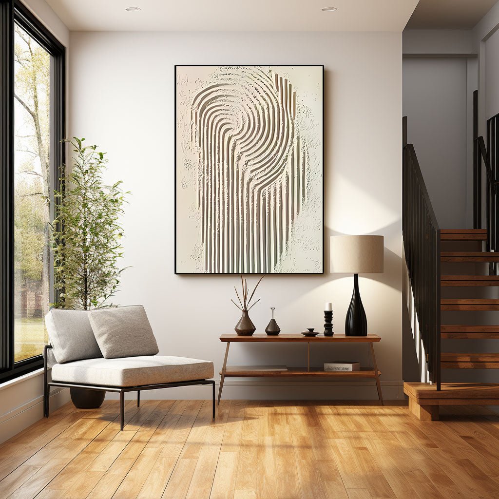 Abstract Painting "Linien Wandlung” - nukeart