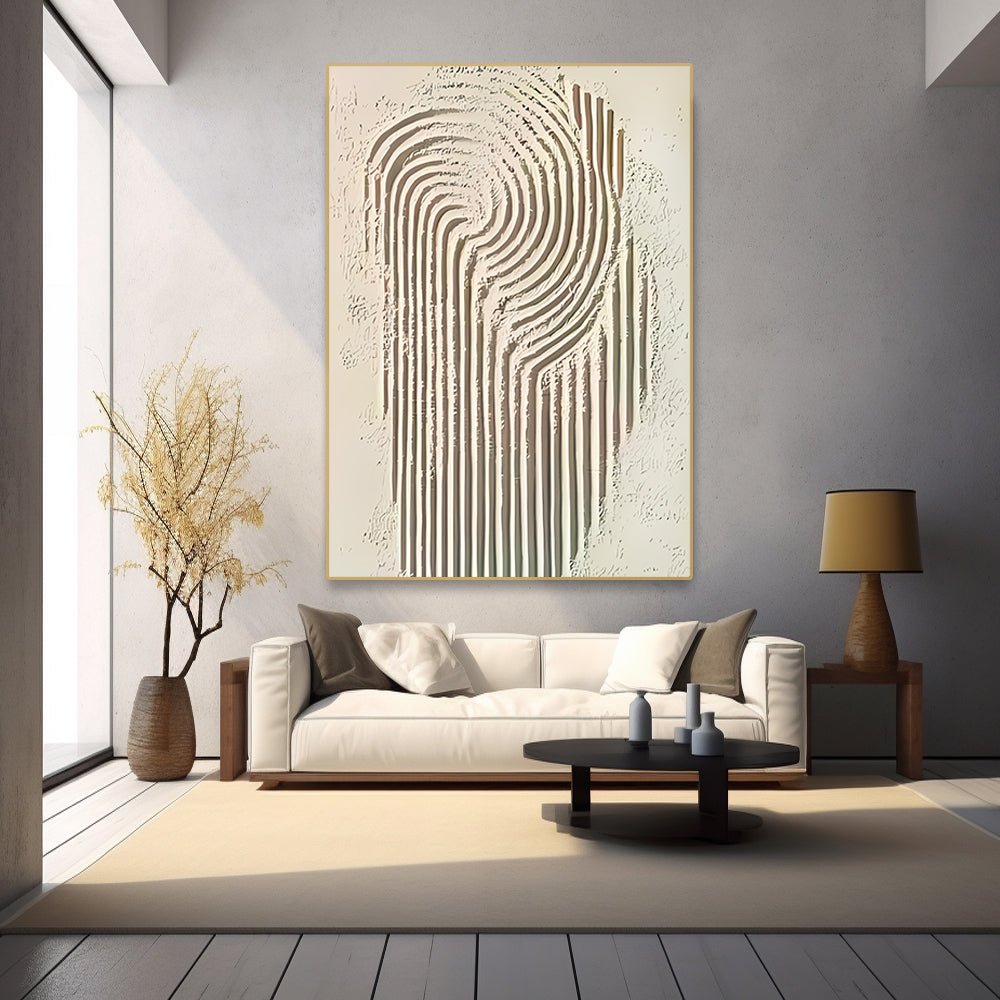 Abstract Painting "Linien Wandlung” - nukeart