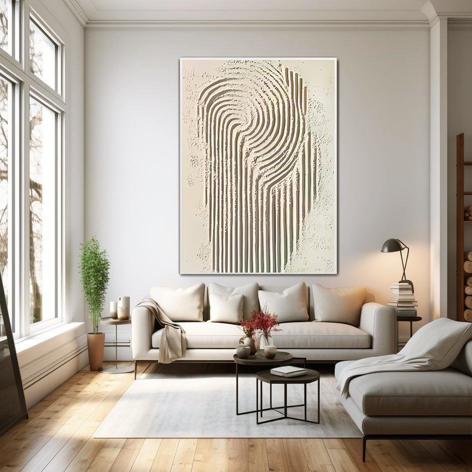 Abstract Painting "Linien Wandlung” - nukeart
