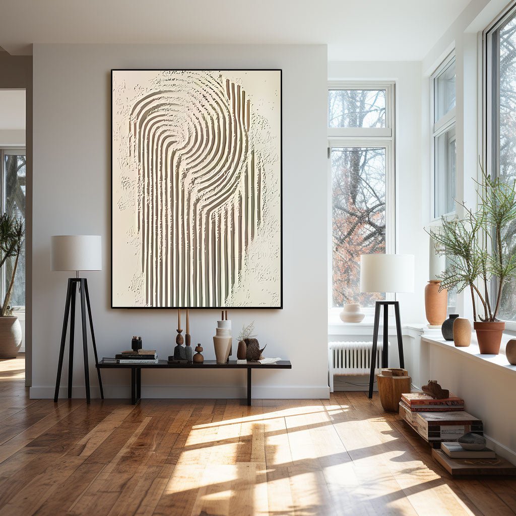 Abstract Painting "Linien Wandlung” - nukeart