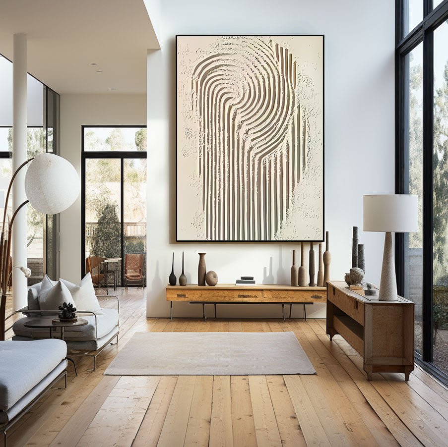 Abstract Painting "Linien Wandlung” - nukeart