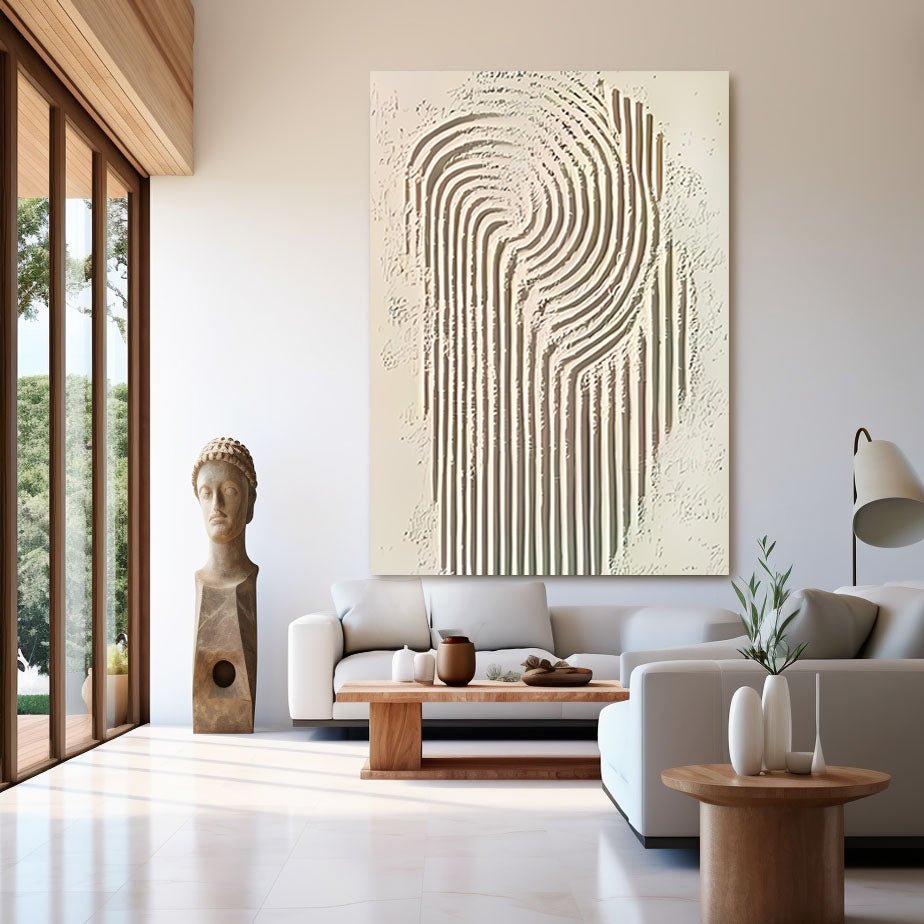 Abstract Painting "Linien Wandlung” - nukeart