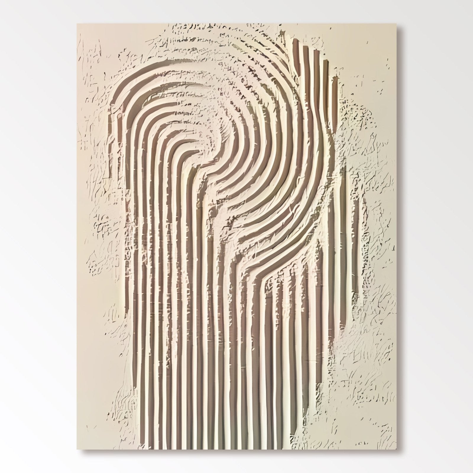 Abstract Painting "Linien Wandlung” - nukeart