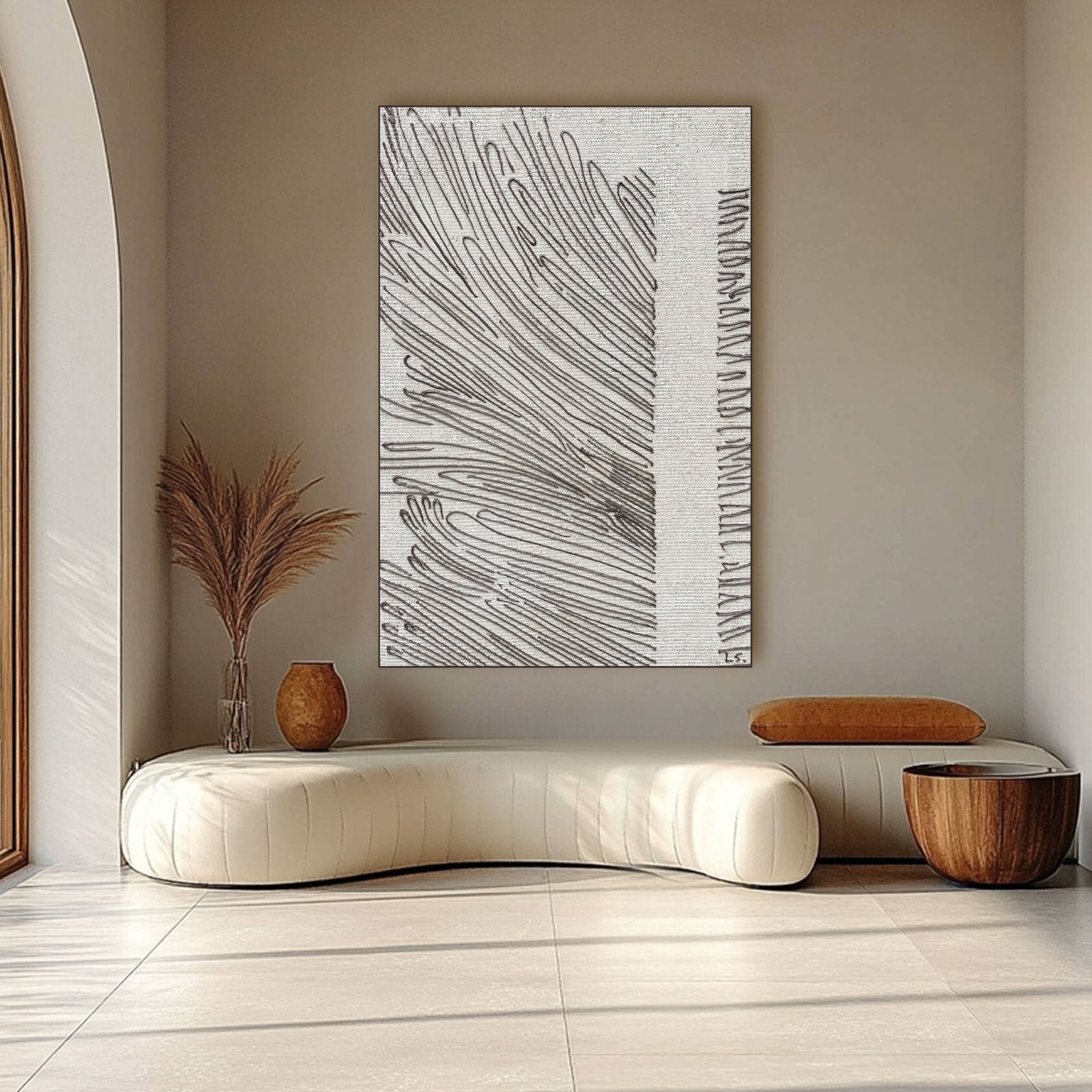 Abstract Painting "Linjer och Prickar” - nukeart