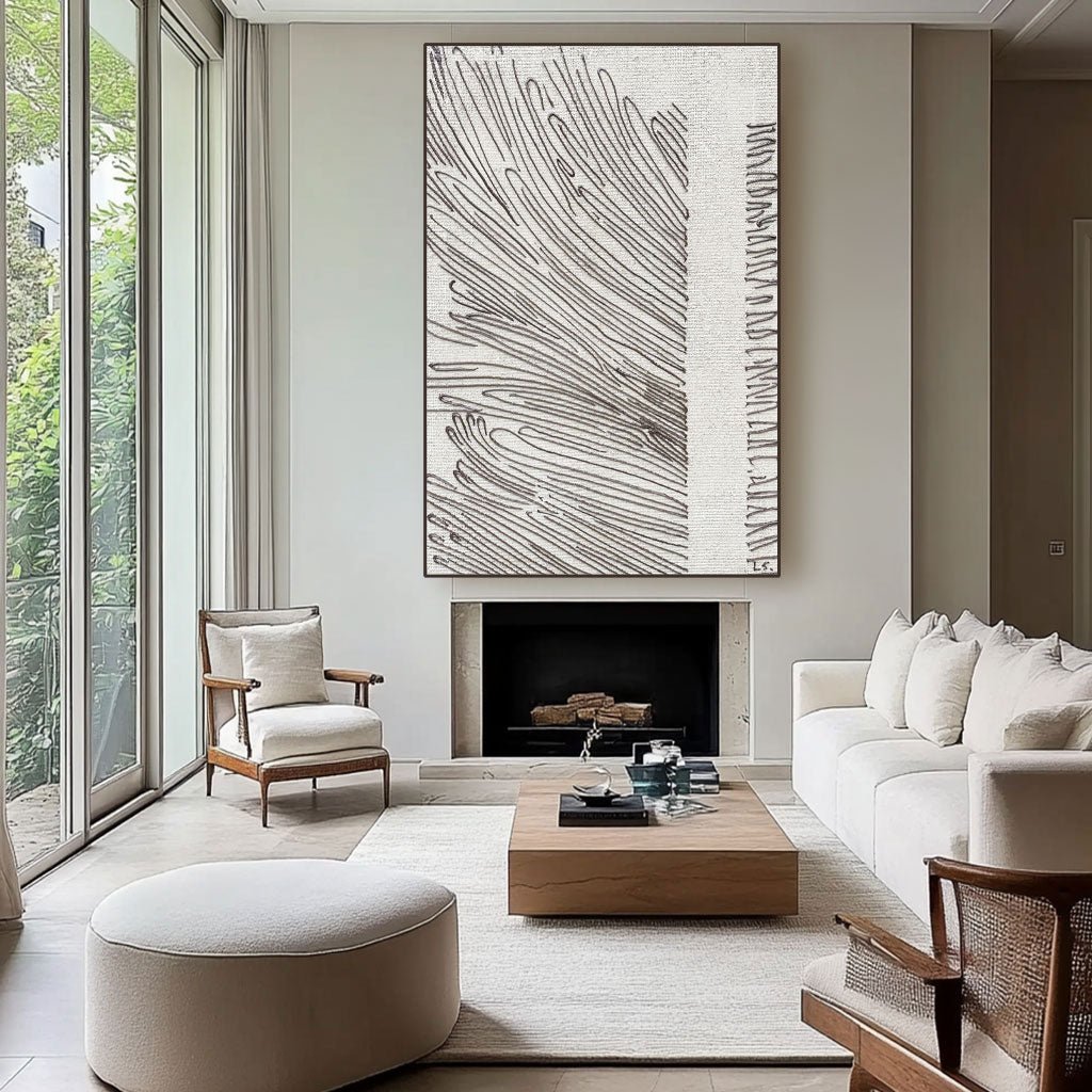 Abstract Painting "Linjer och Prickar” - nukeart