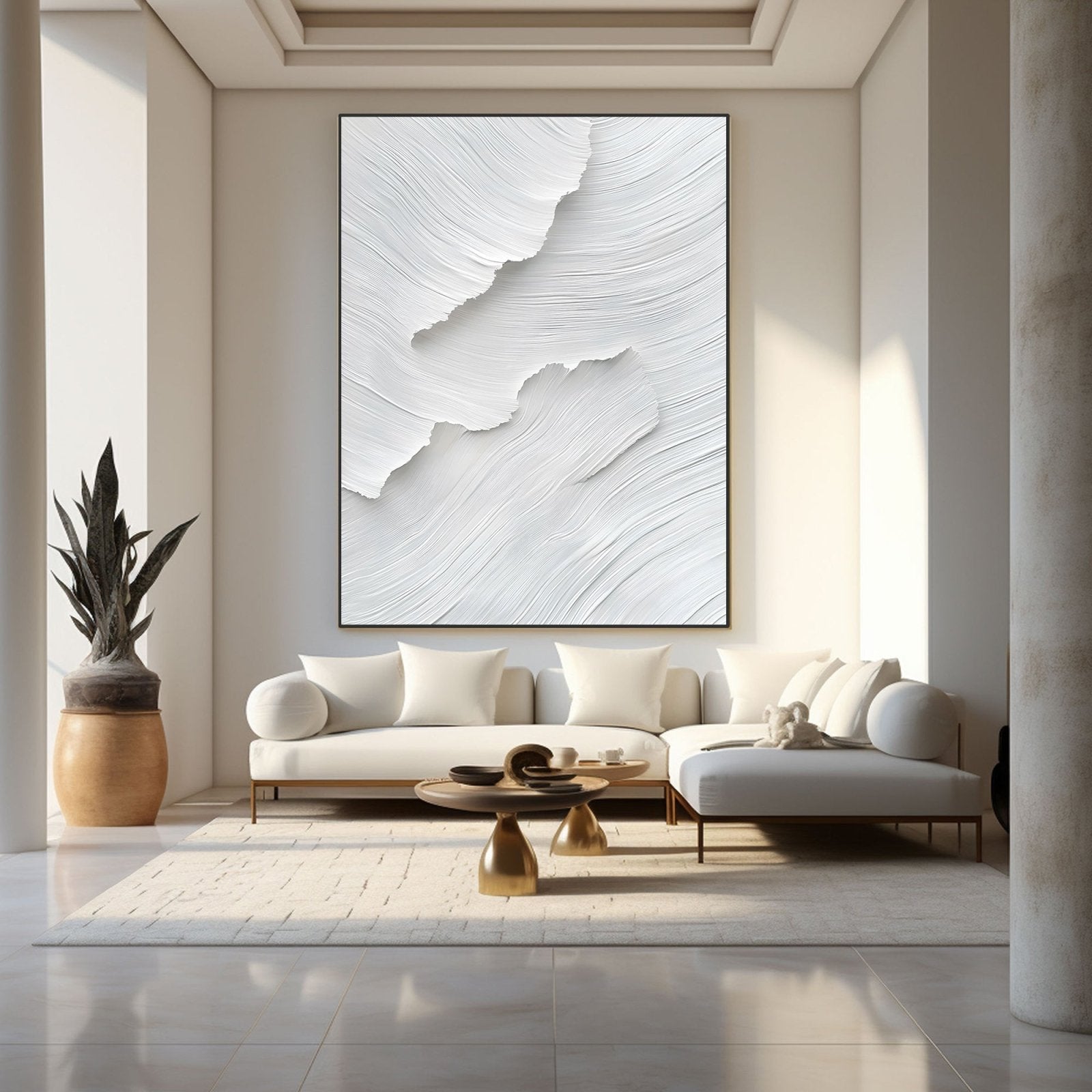 Abstract Painting "Luz Blanca” - nukeart