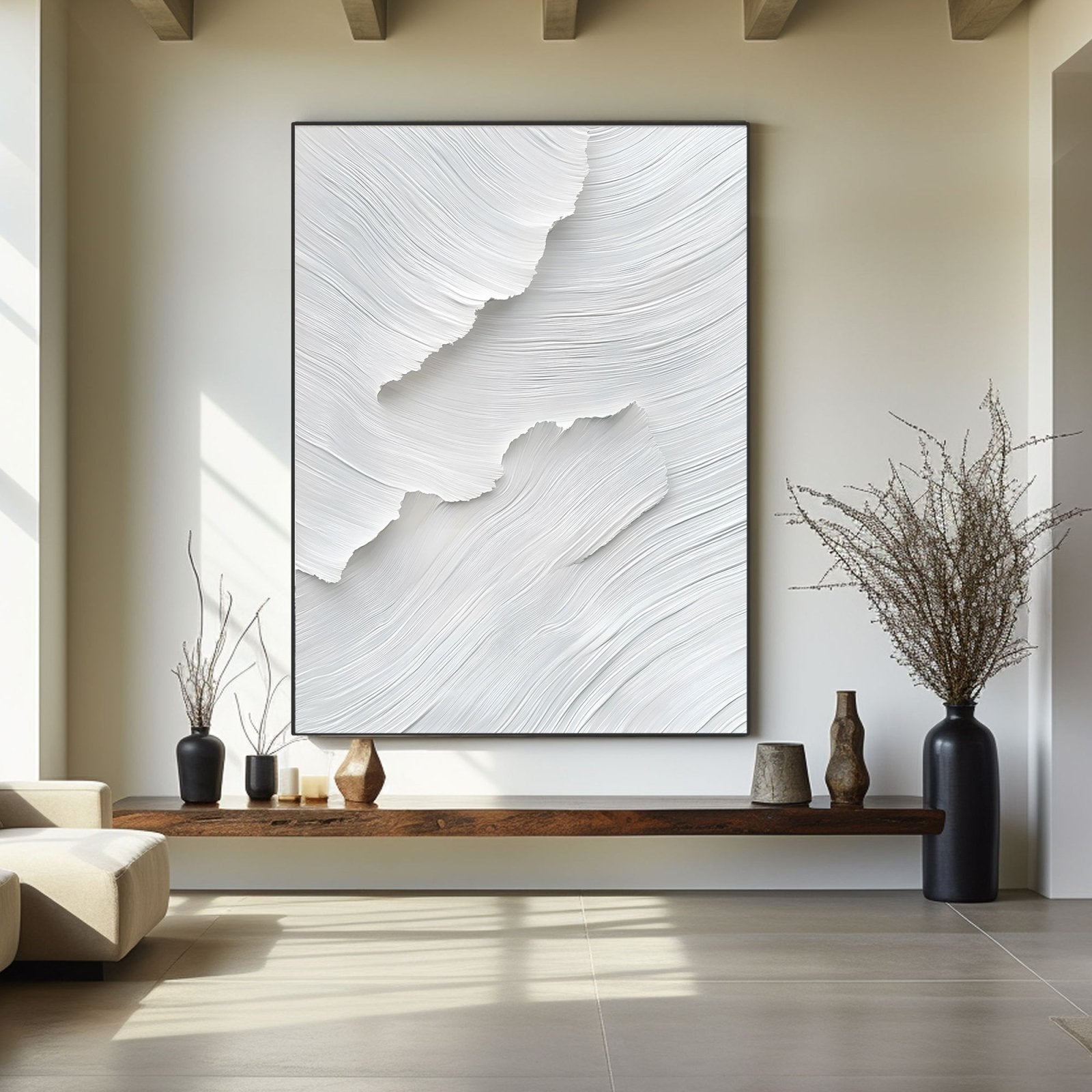 Abstract Painting "Luz Blanca” - nukeart