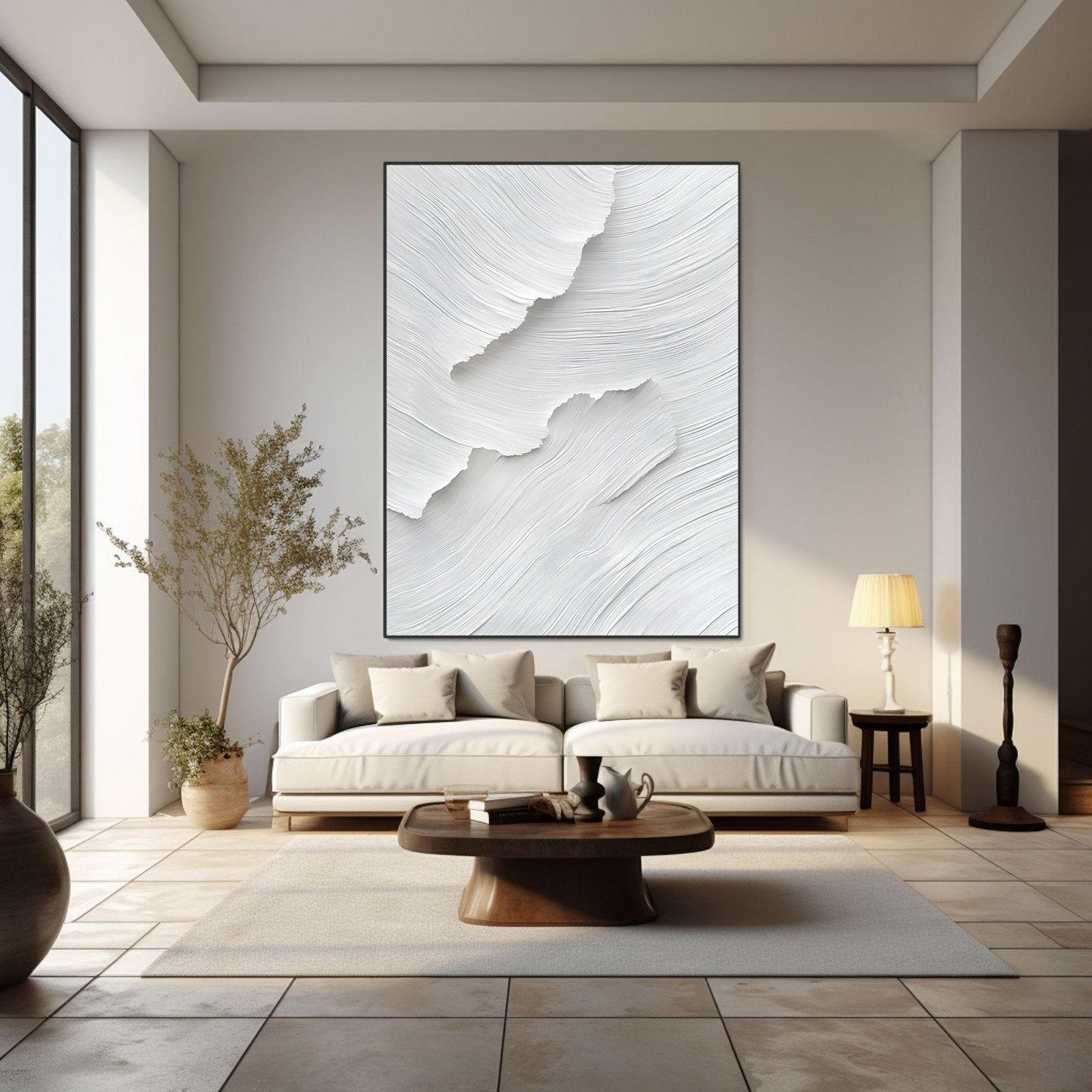 Abstract Painting "Luz Blanca” - nukeart
