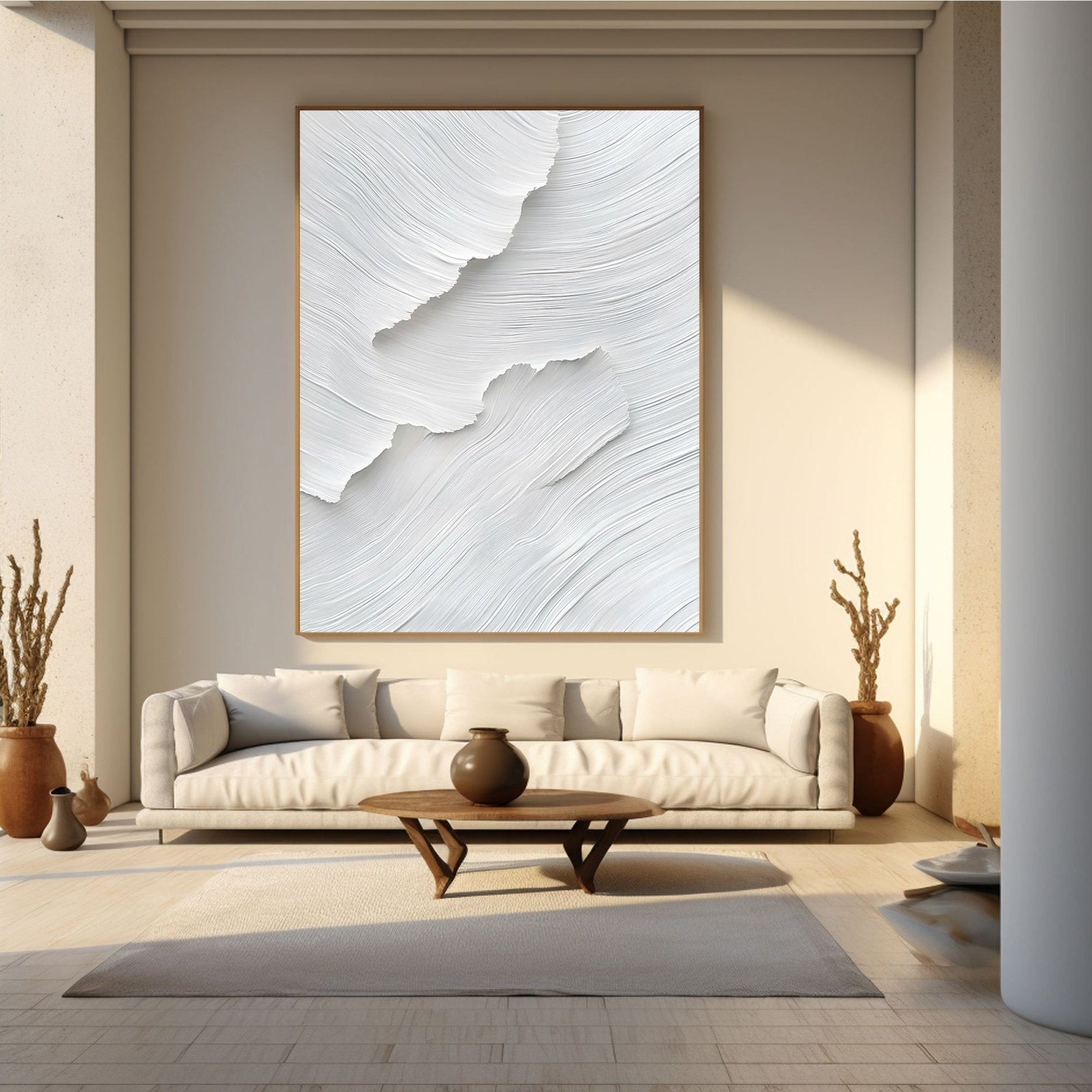 Abstract Painting "Luz Blanca” - nukeart