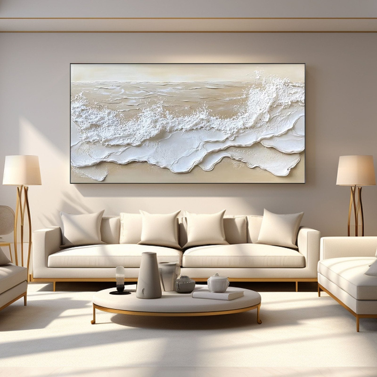 Abstract Painting "Marée Éternelle" - nukeart