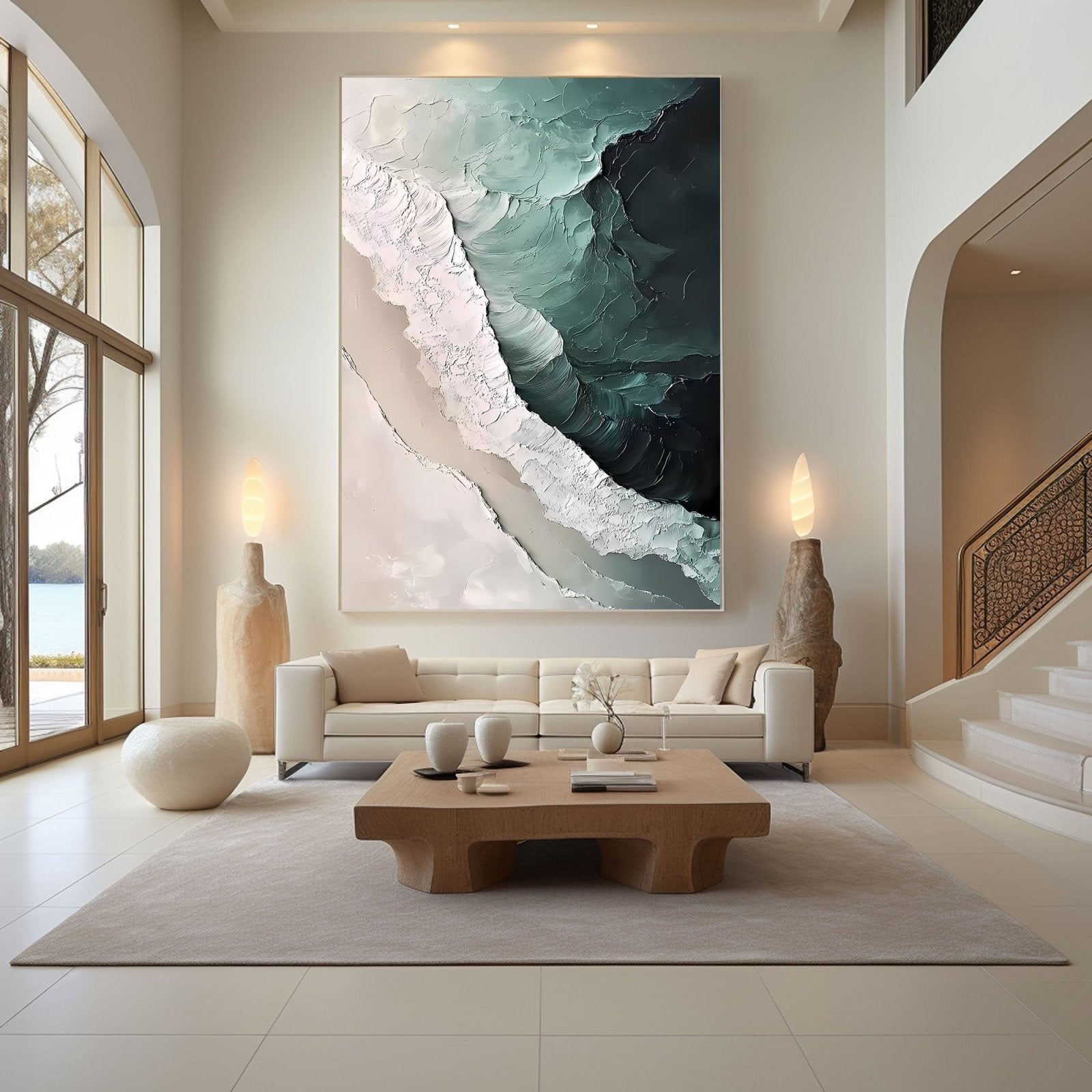 Abstract Painting "Meer Geheimnis” - nukeart