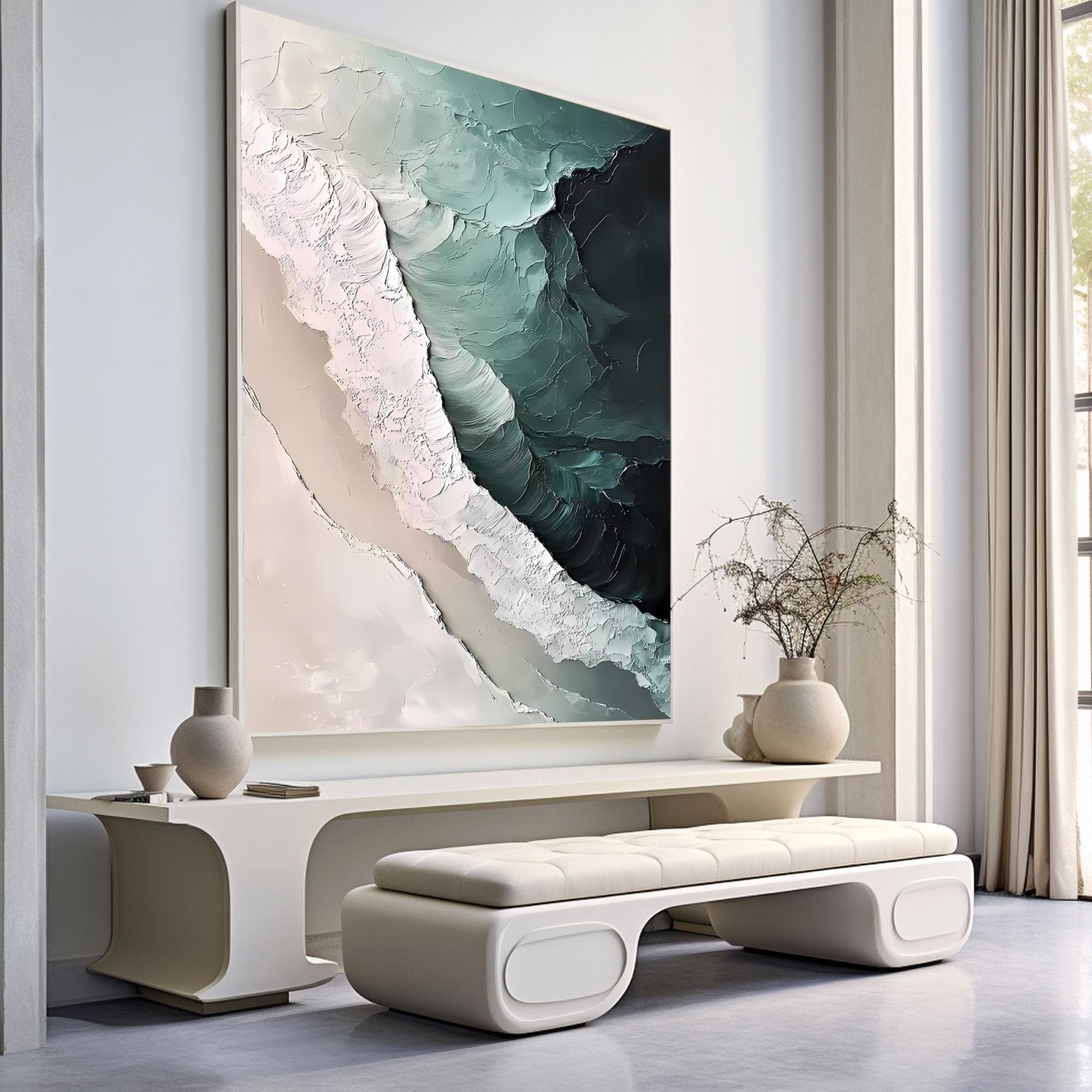 Abstract Painting "Meer Geheimnis” - nukeart