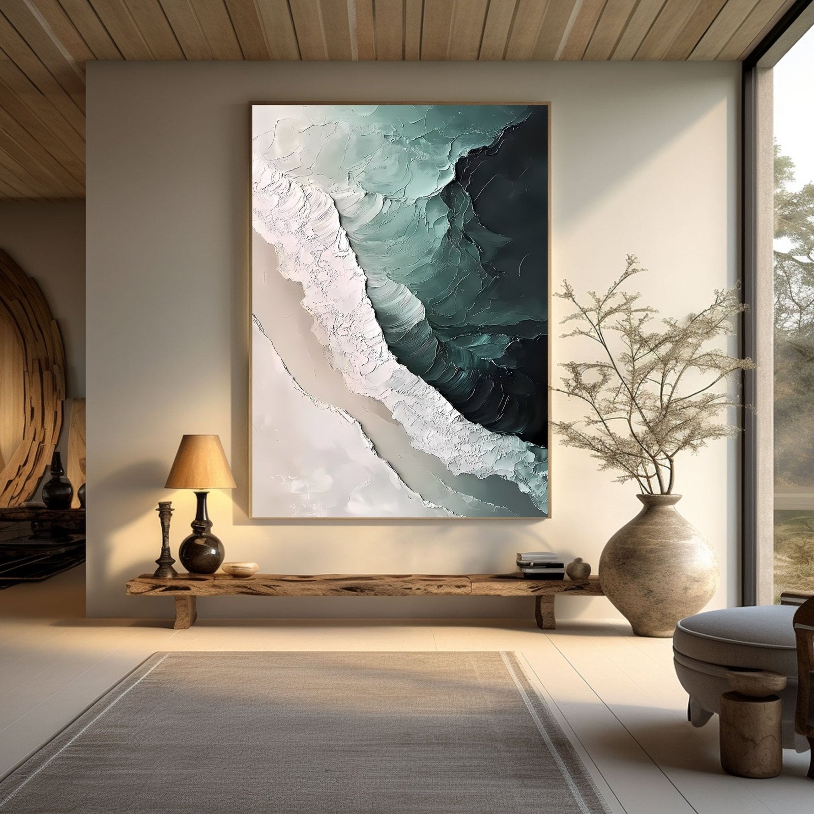 Abstract Painting "Meer Geheimnis” - nukeart