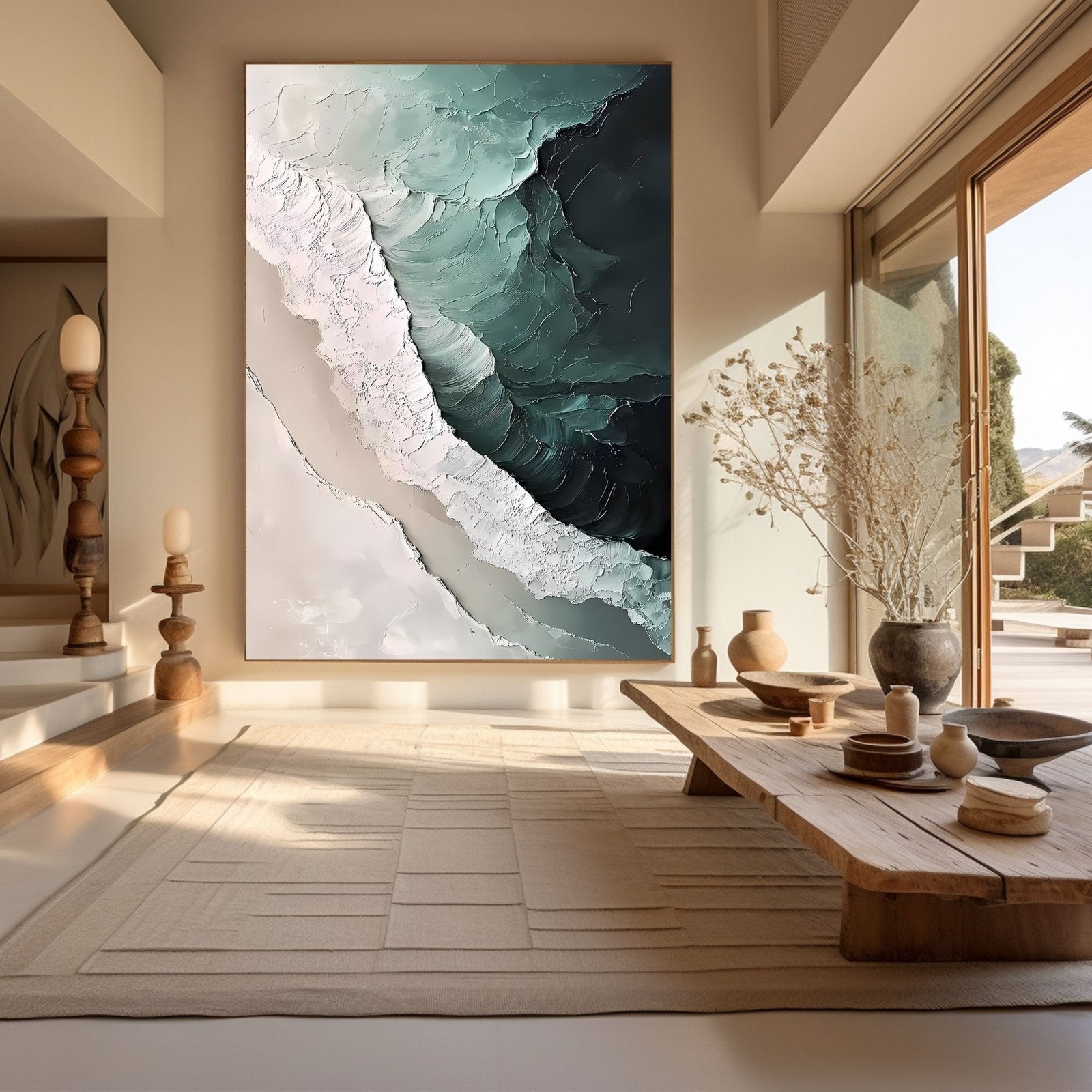 Abstract Painting "Meer Geheimnis” - nukeart
