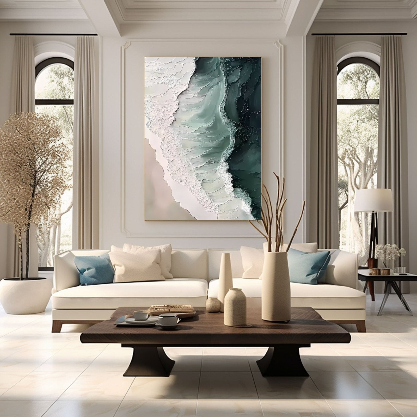 Abstract Painting "Meer Rhythmus” - nukeart