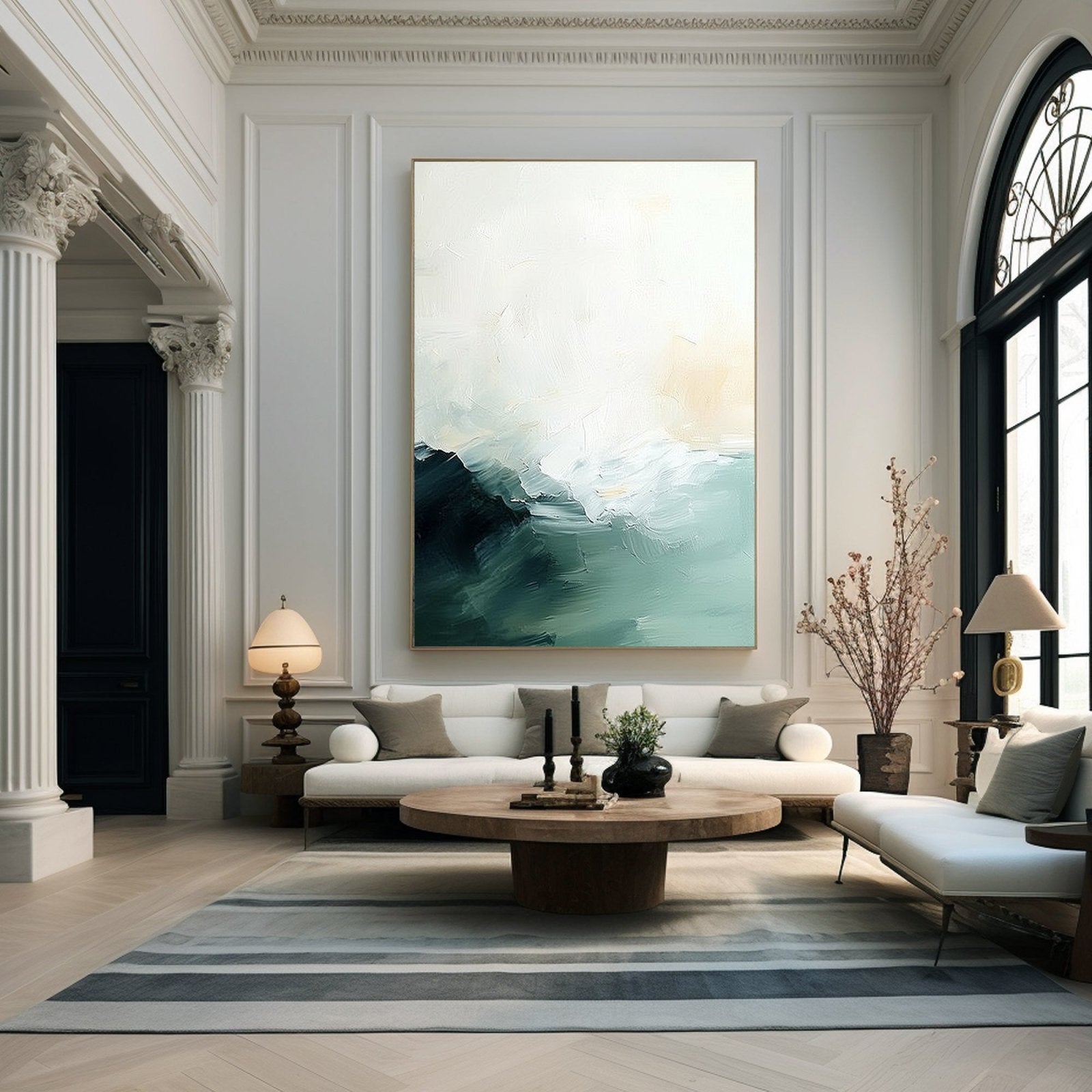 Abstract Painting "Meer Stille” - nukeart