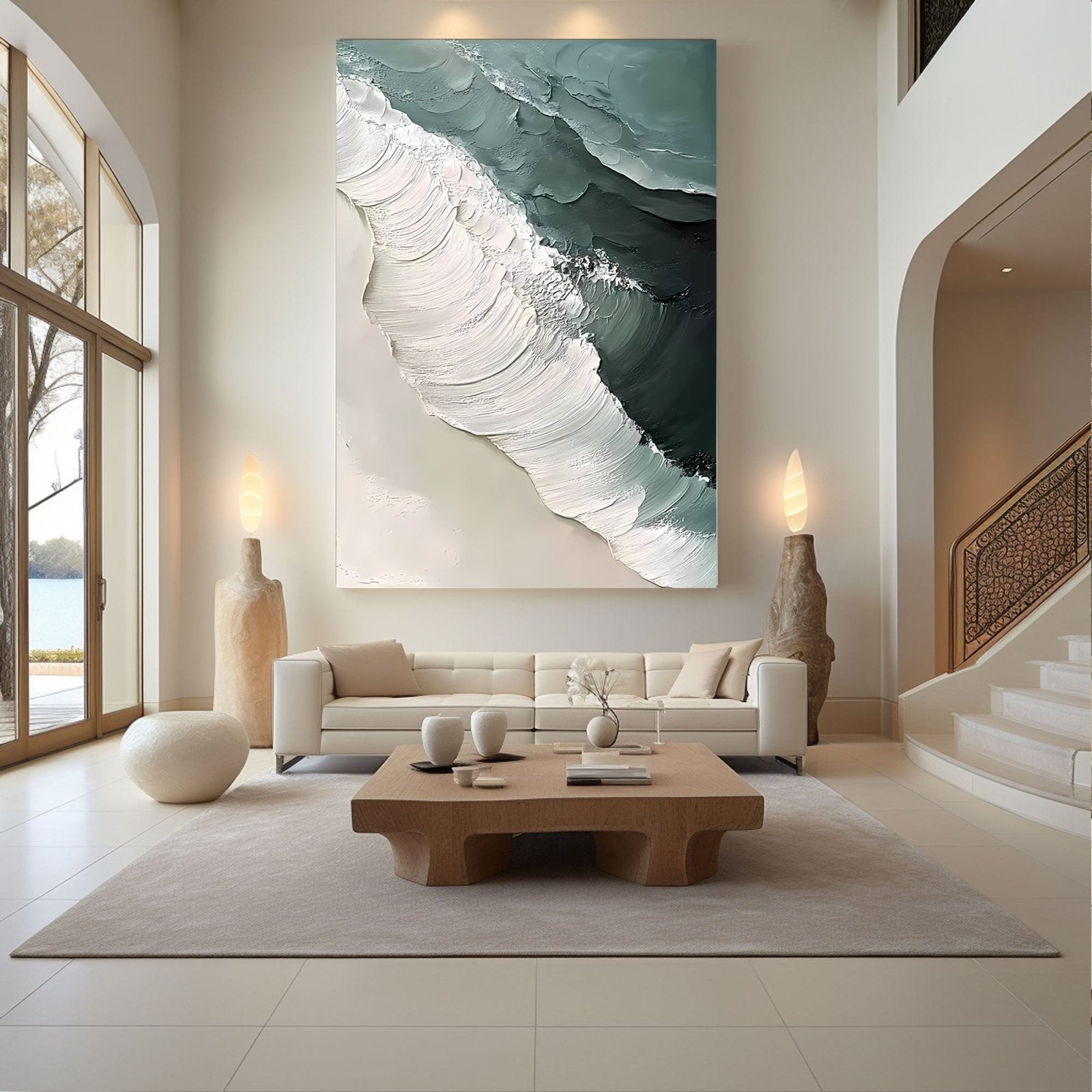 Abstract Painting "Meeres Flut” - nukeart