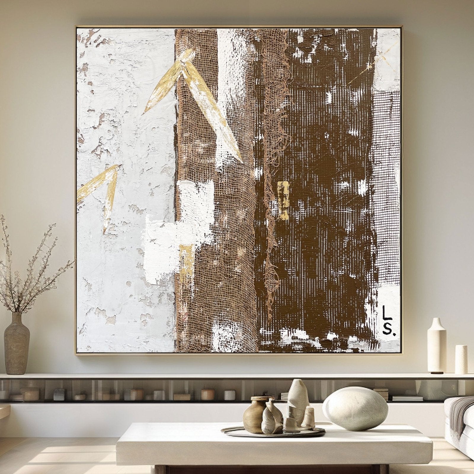 Abstract Painting "Memória e Camada” - nukeart