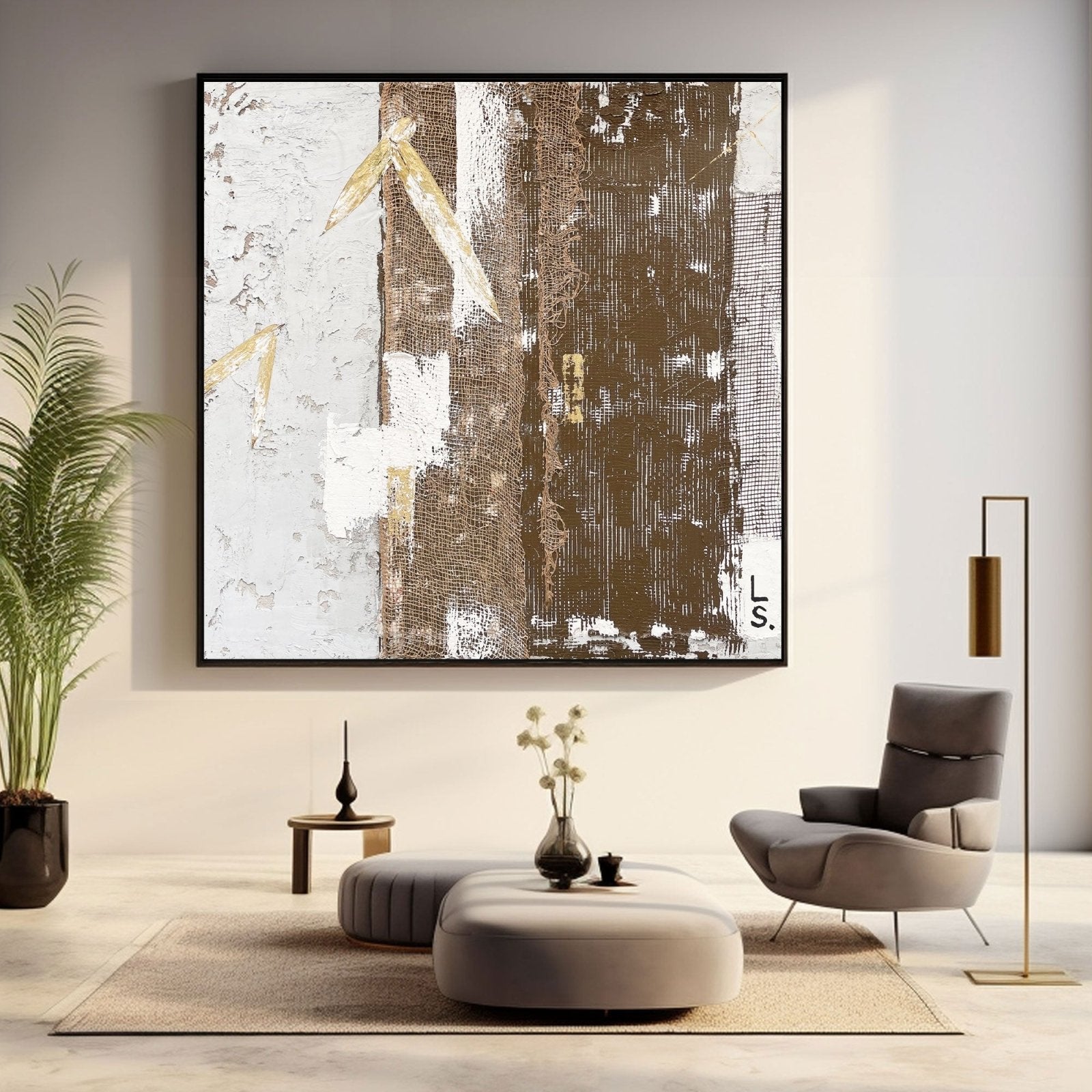 Abstract Painting "Memória e Camada” - nukeart