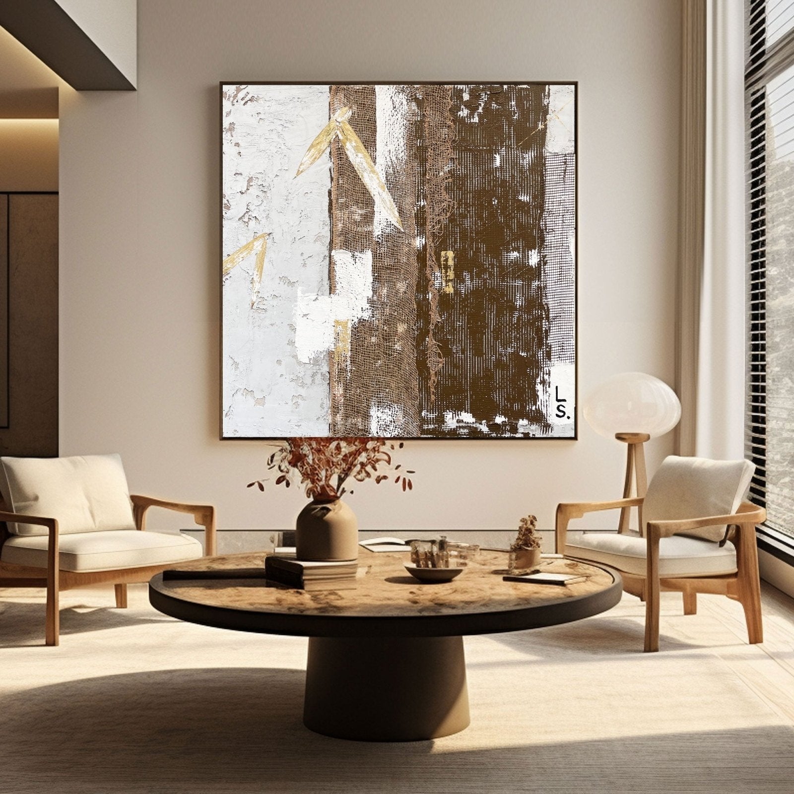 Abstract Painting "Memória e Camada” - nukeart