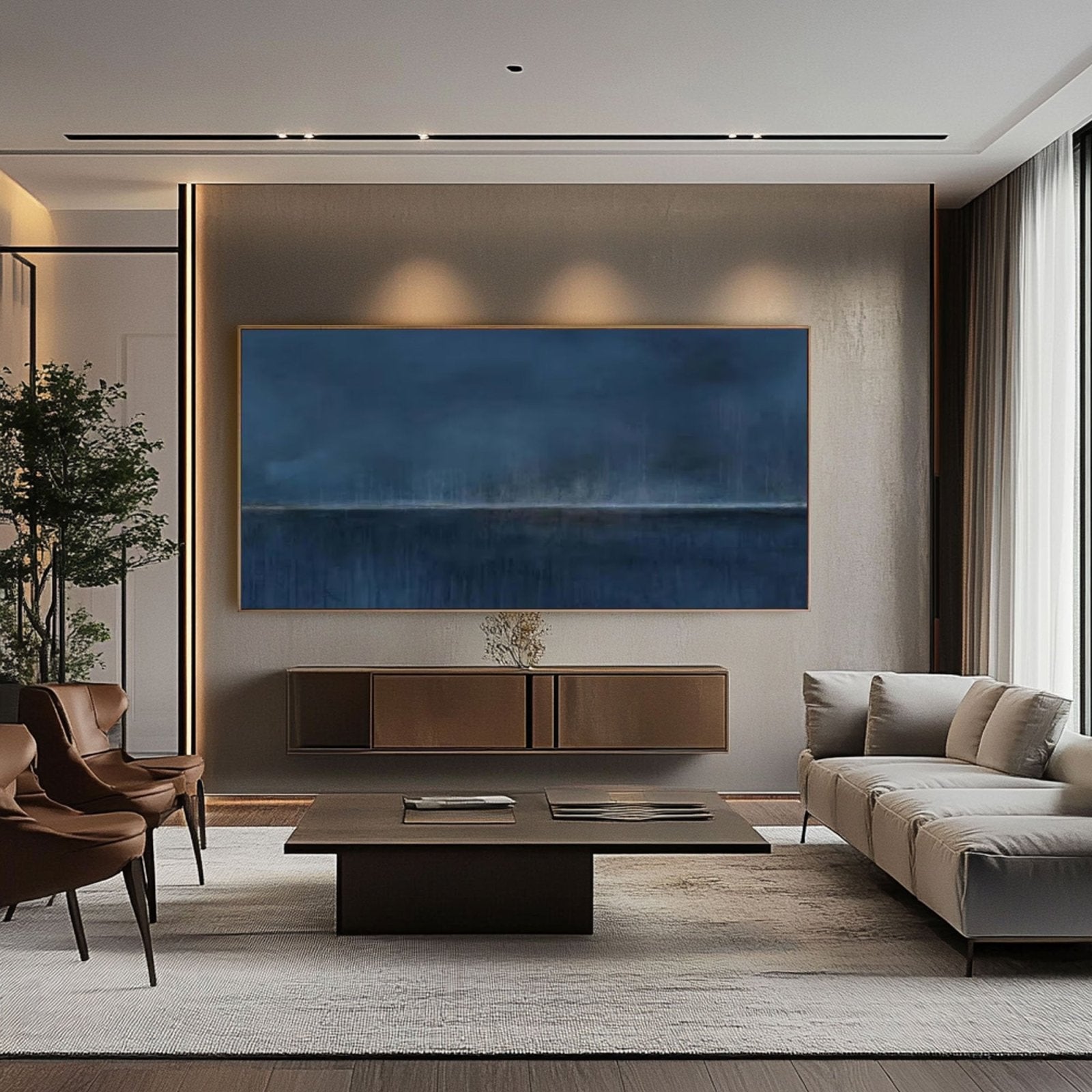 Abstract Painting "Middernachtstilte" - nukeart