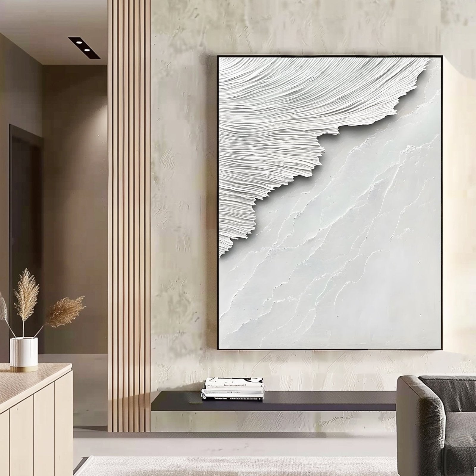 Abstract Painting "Misticismo Blanco” - nukeart