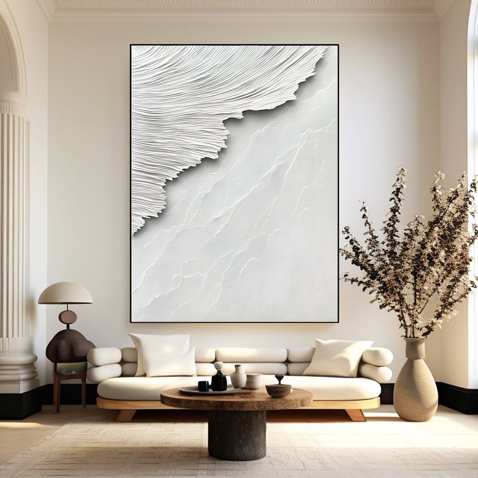 Abstract Painting "Misticismo Blanco” - nukeart
