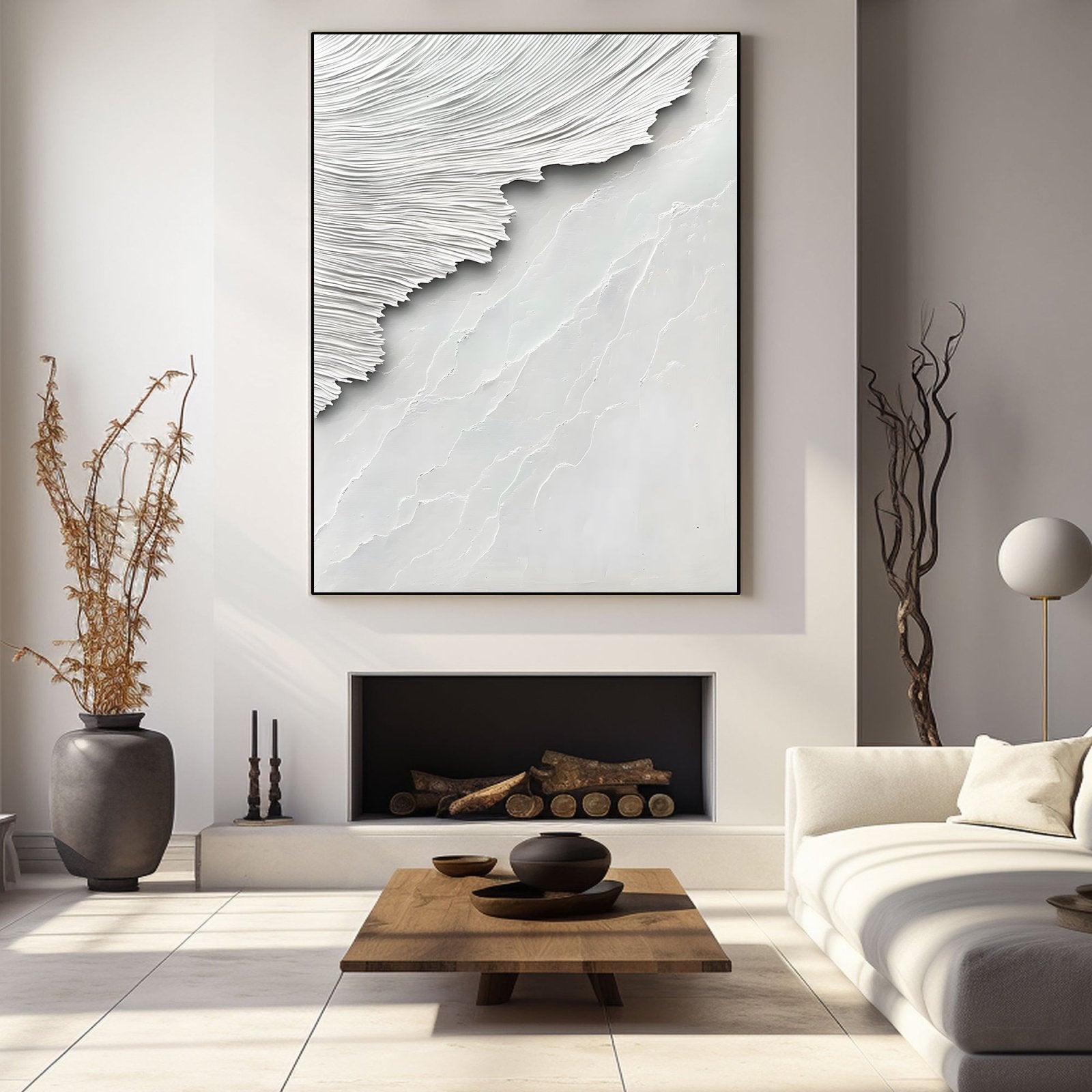 Abstract Painting "Misticismo Blanco” - nukeart
