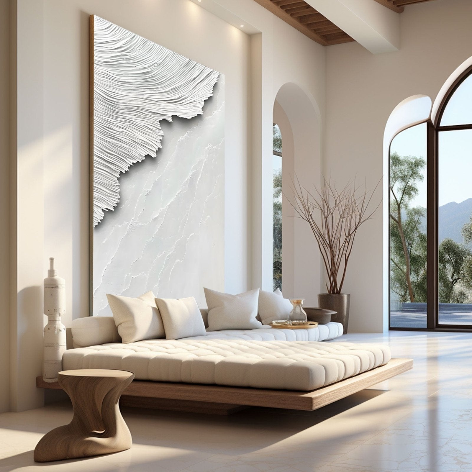 Abstract Painting "Misticismo Blanco” - nukeart