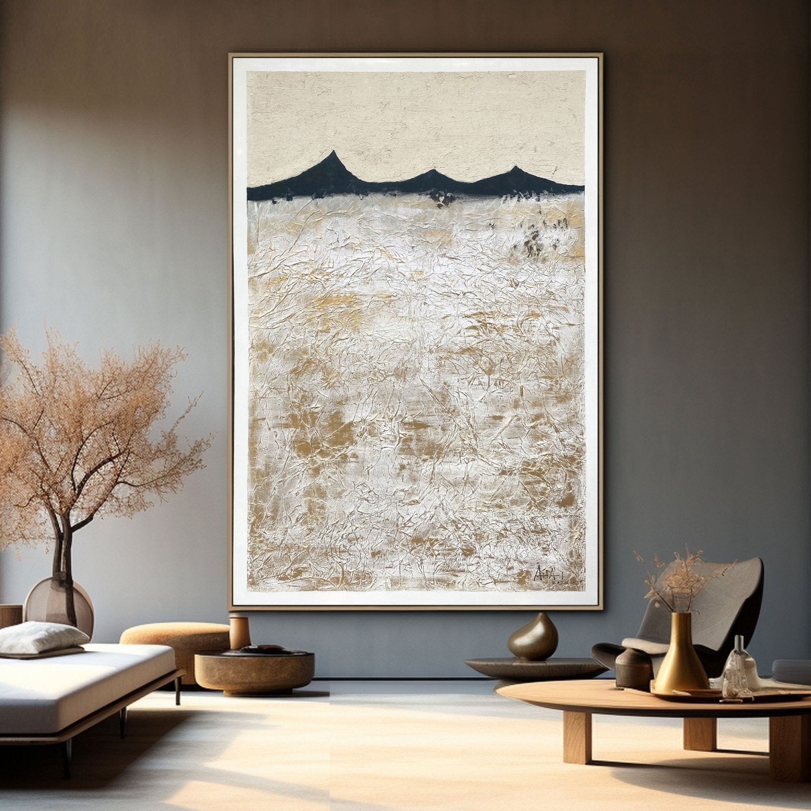 Abstract Painting "Montañas Silenciadas” - nukeart