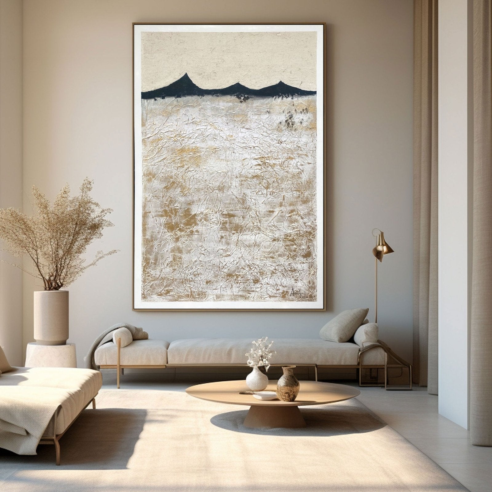 Abstract Painting "Montañas Silenciadas” - nukeart