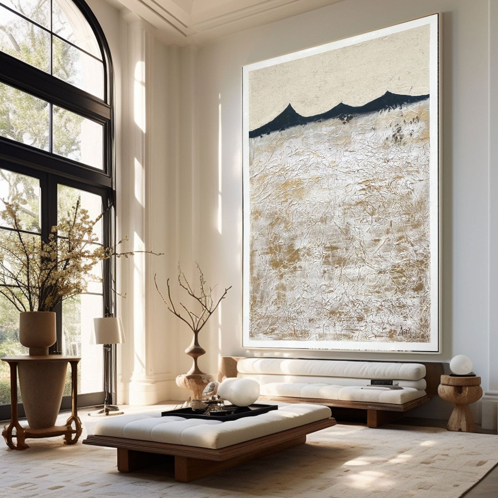 Abstract Painting "Montañas Silenciadas” - nukeart