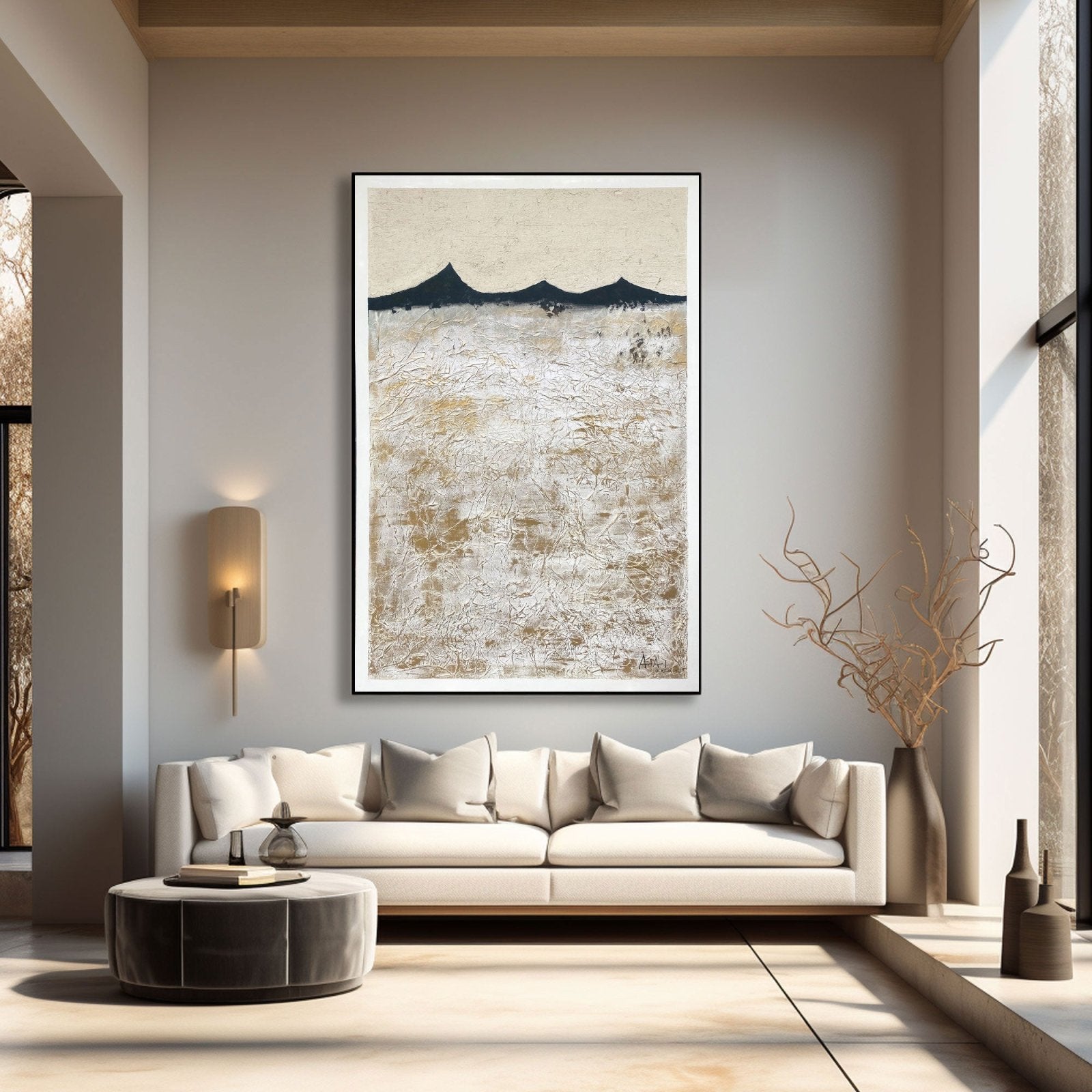 Abstract Painting "Montañas Silenciadas” - nukeart