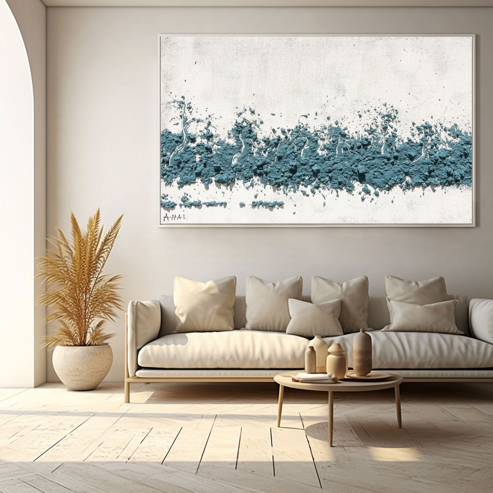 Abstract Painting "Morská Vlnění" - nukeart