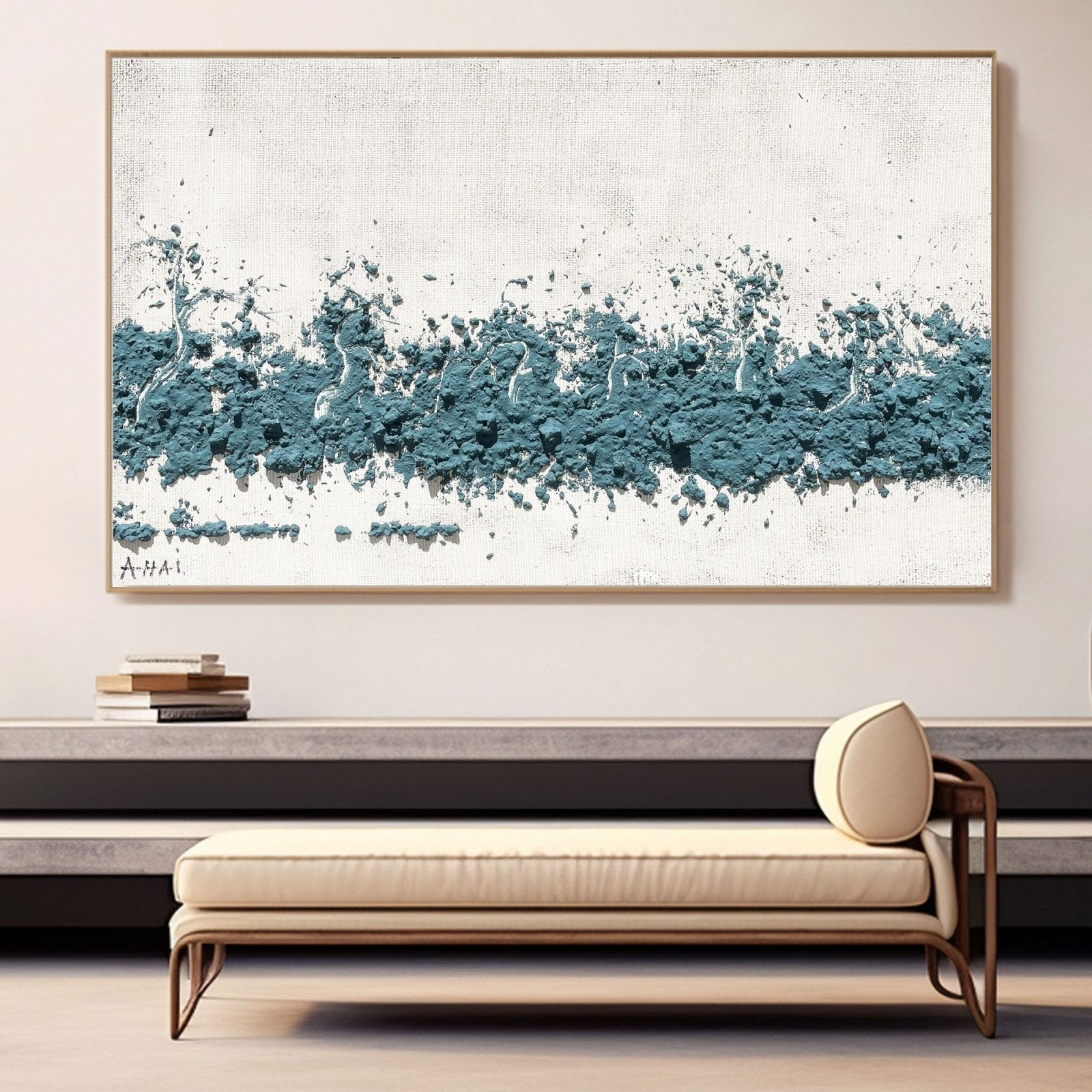 Abstract Painting "Morská Vlnění" - nukeart