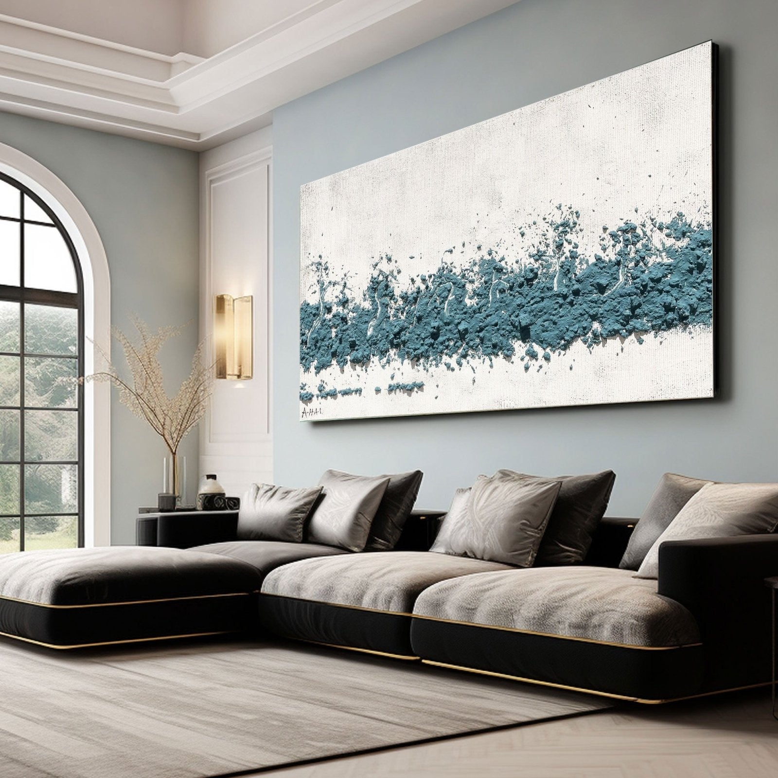 Abstract Painting "Morská Vlnění" - nukeart