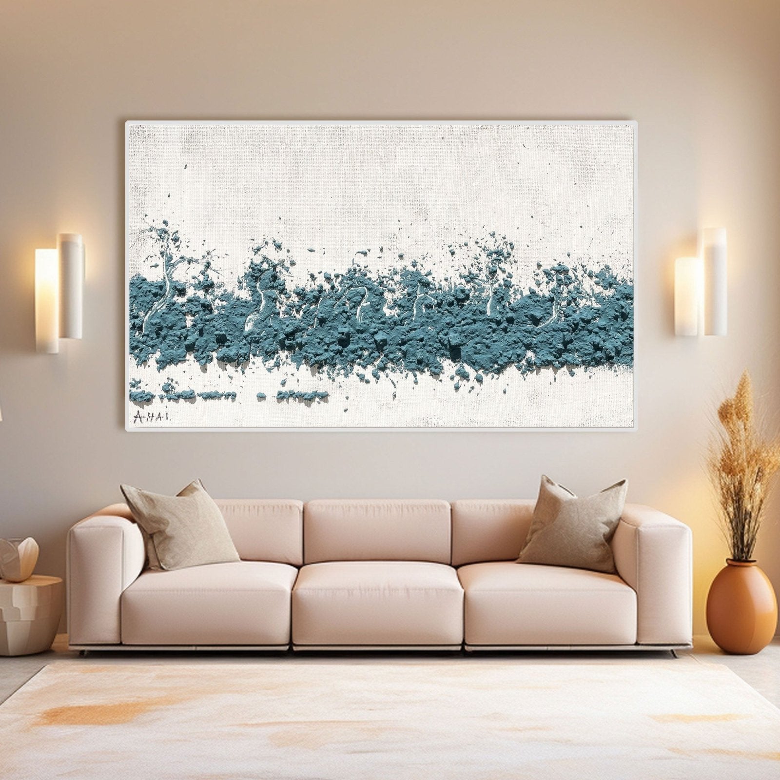 Abstract Painting "Morská Vlnění" - nukeart
