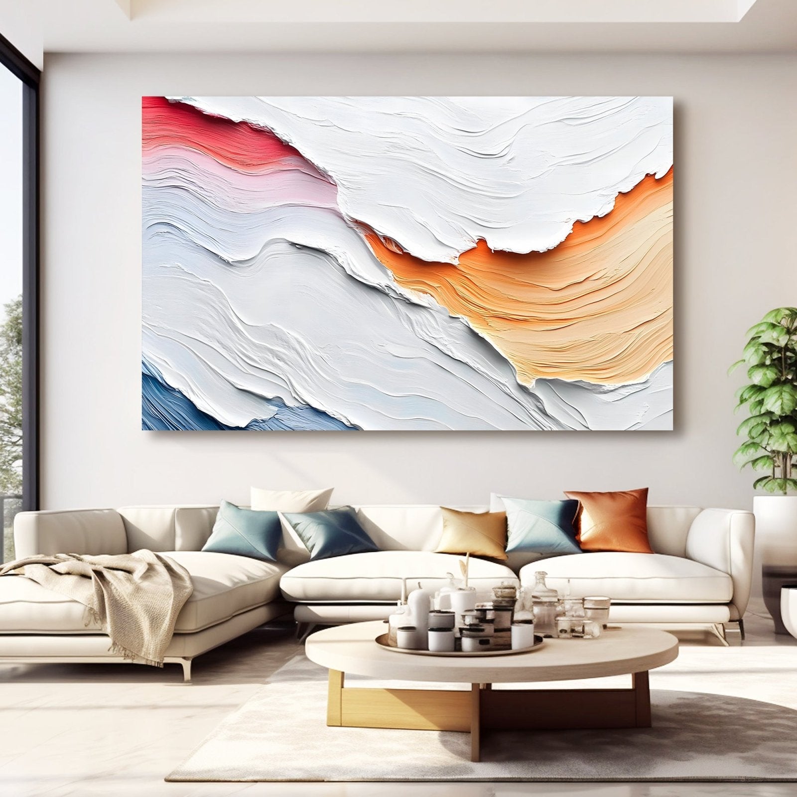 Abstract Painting "Olas de Color" - nukeart