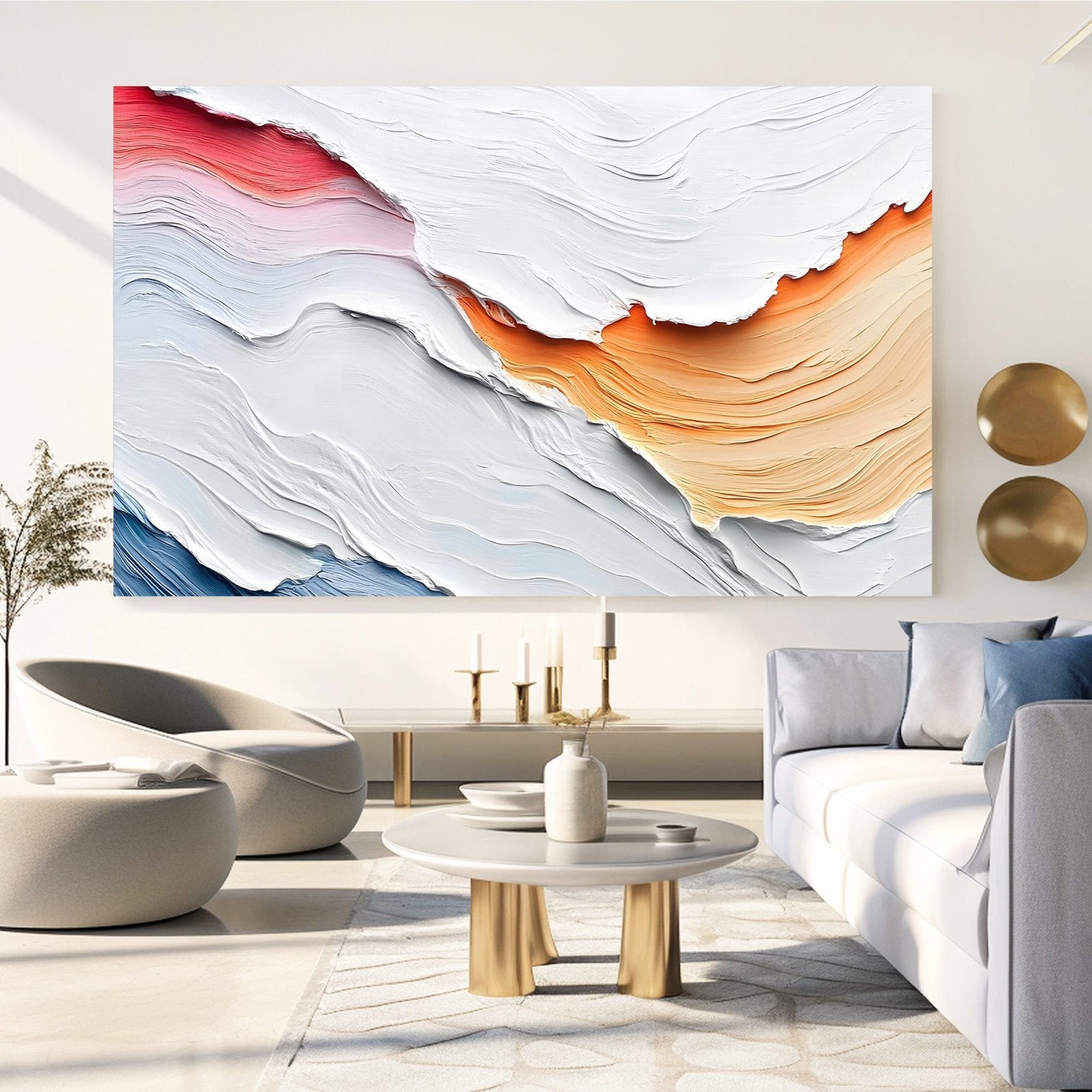 Abstract Painting "Olas de Color" - nukeart