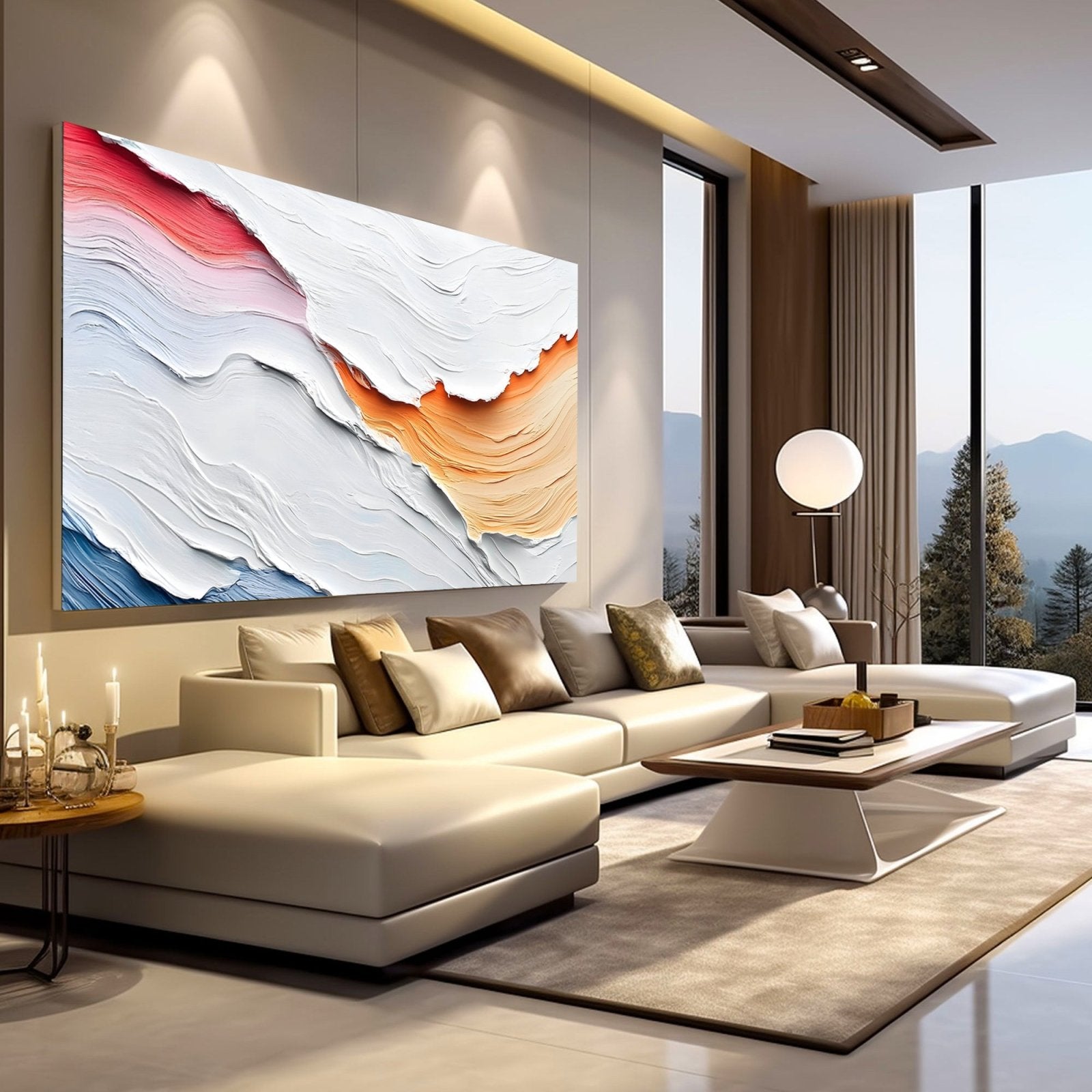 Abstract Painting "Olas de Color" - nukeart