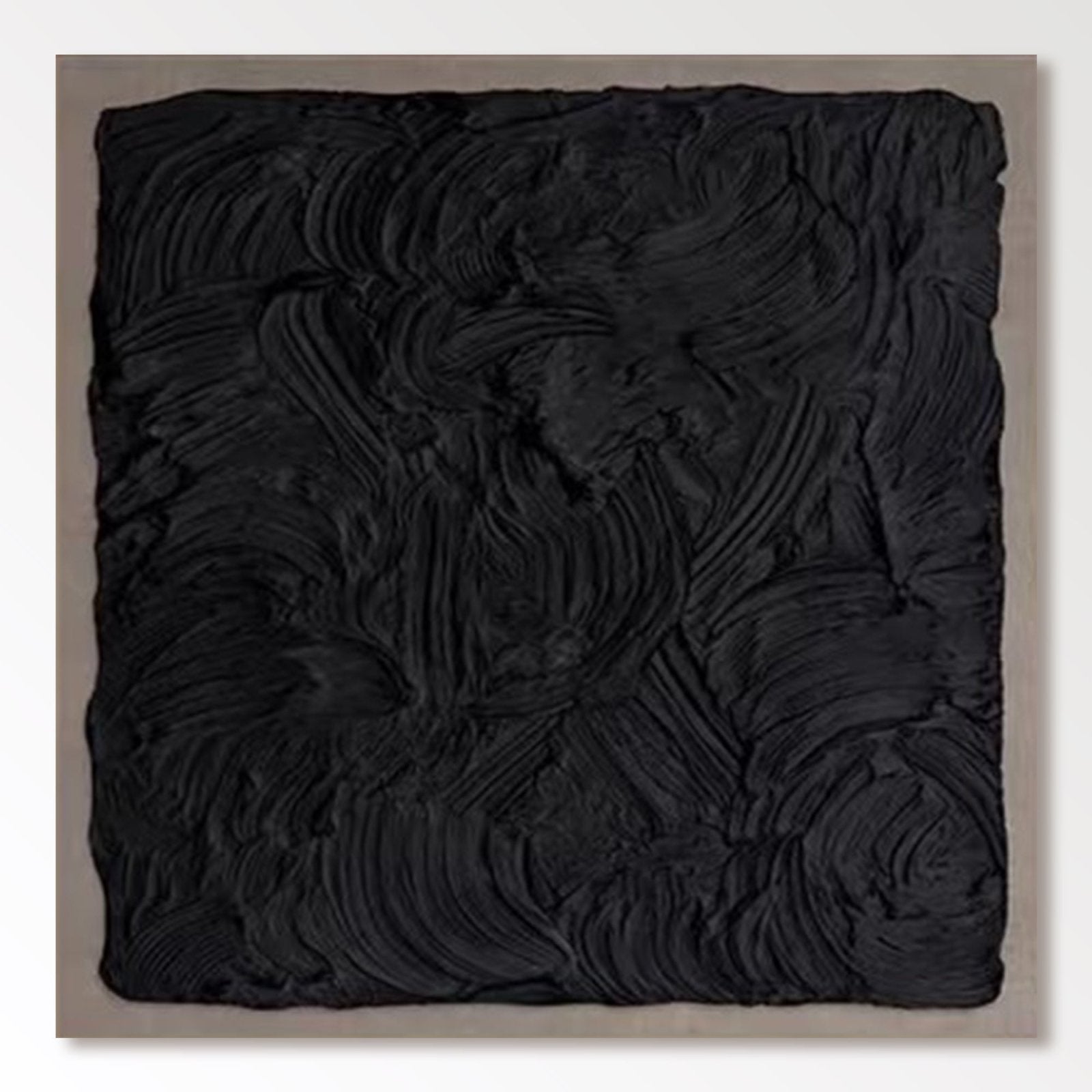Abstract Painting "Olas Negras” - nukeart
