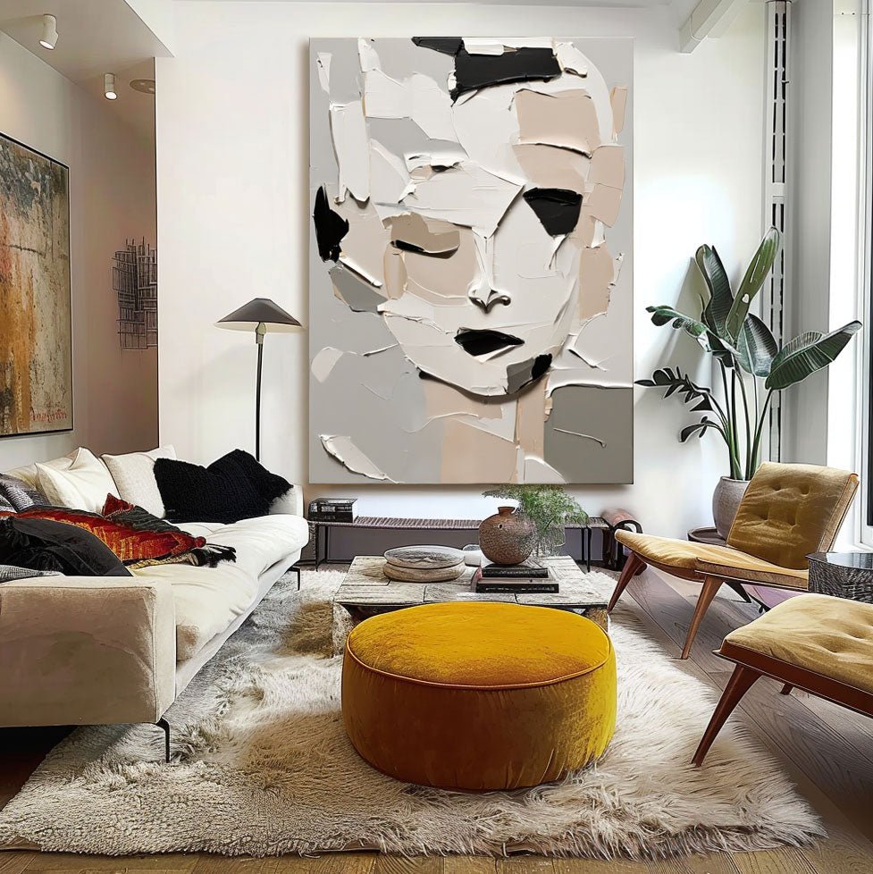 Abstract Painting "Ombre Éphémère” - nukeart