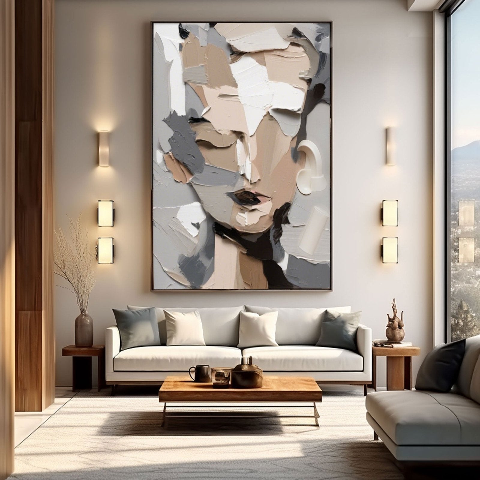 Abstract Painting "Ombre Fragmentée” - nukeart
