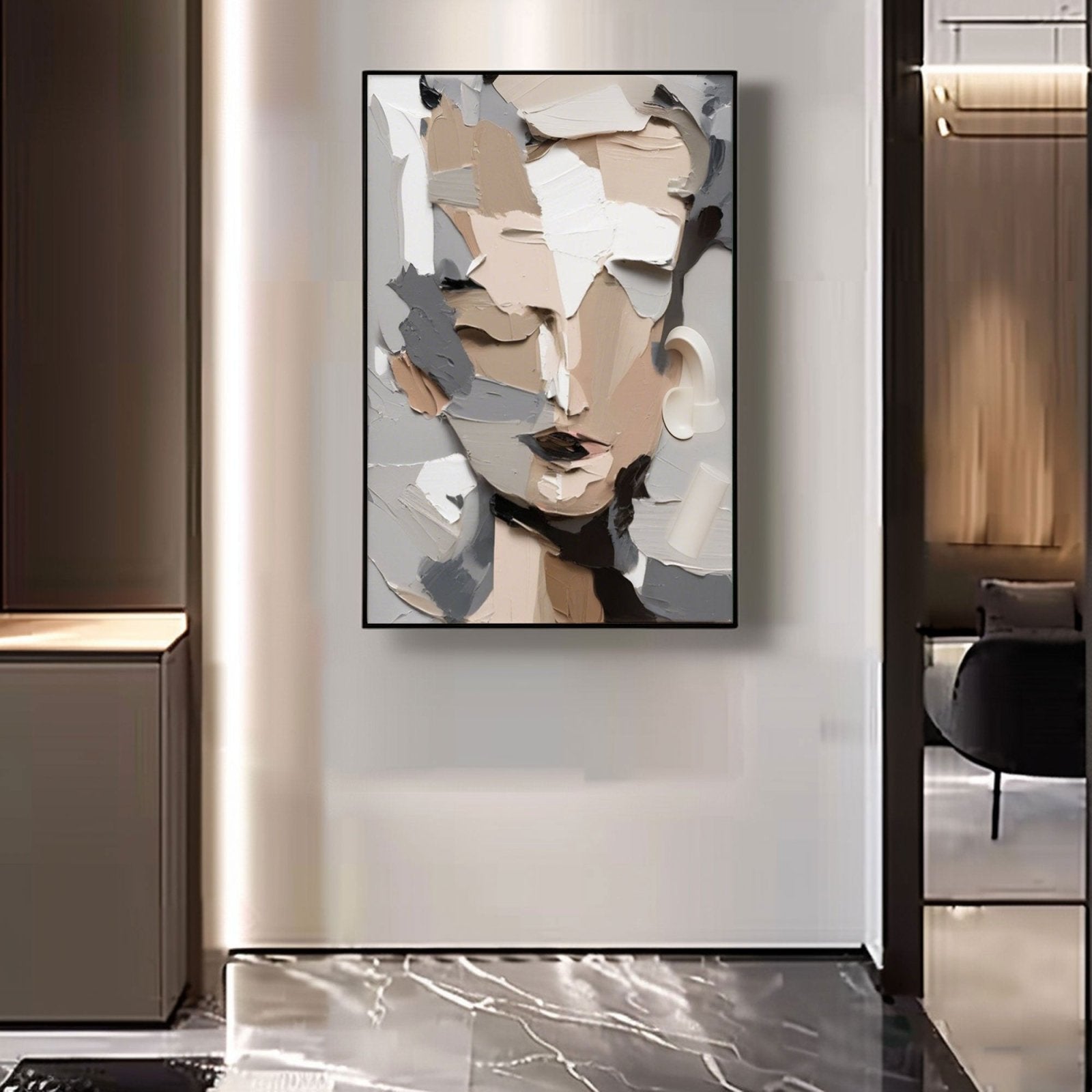 Abstract Painting "Ombre Fragmentée” - nukeart