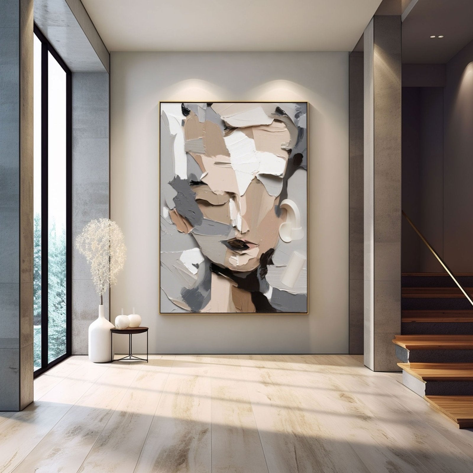 Abstract Painting "Ombre Fragmentée” - nukeart