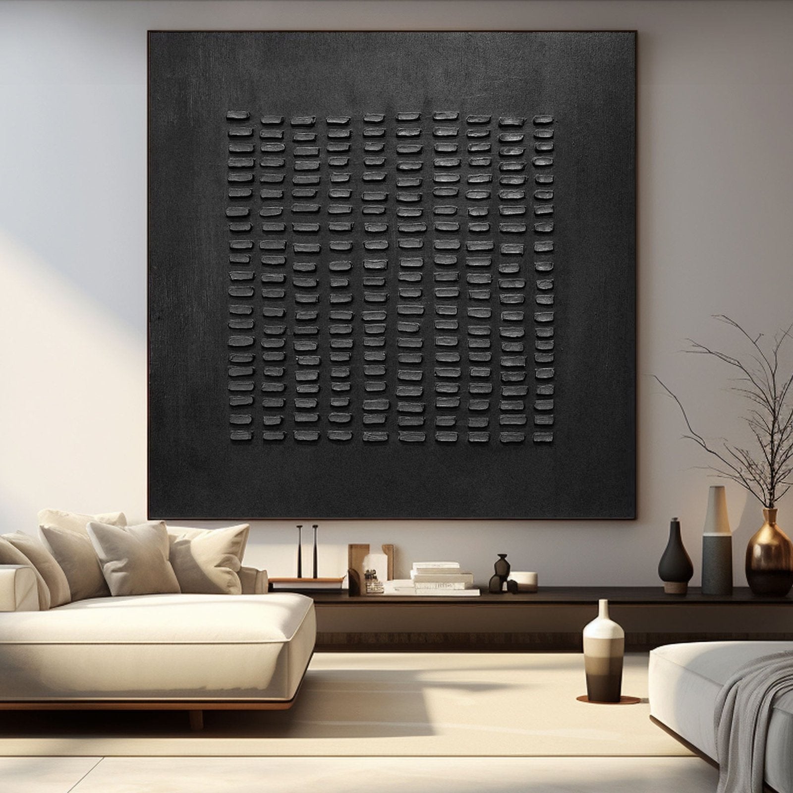 Abstract Painting "Ombre Murmure” - nukeart