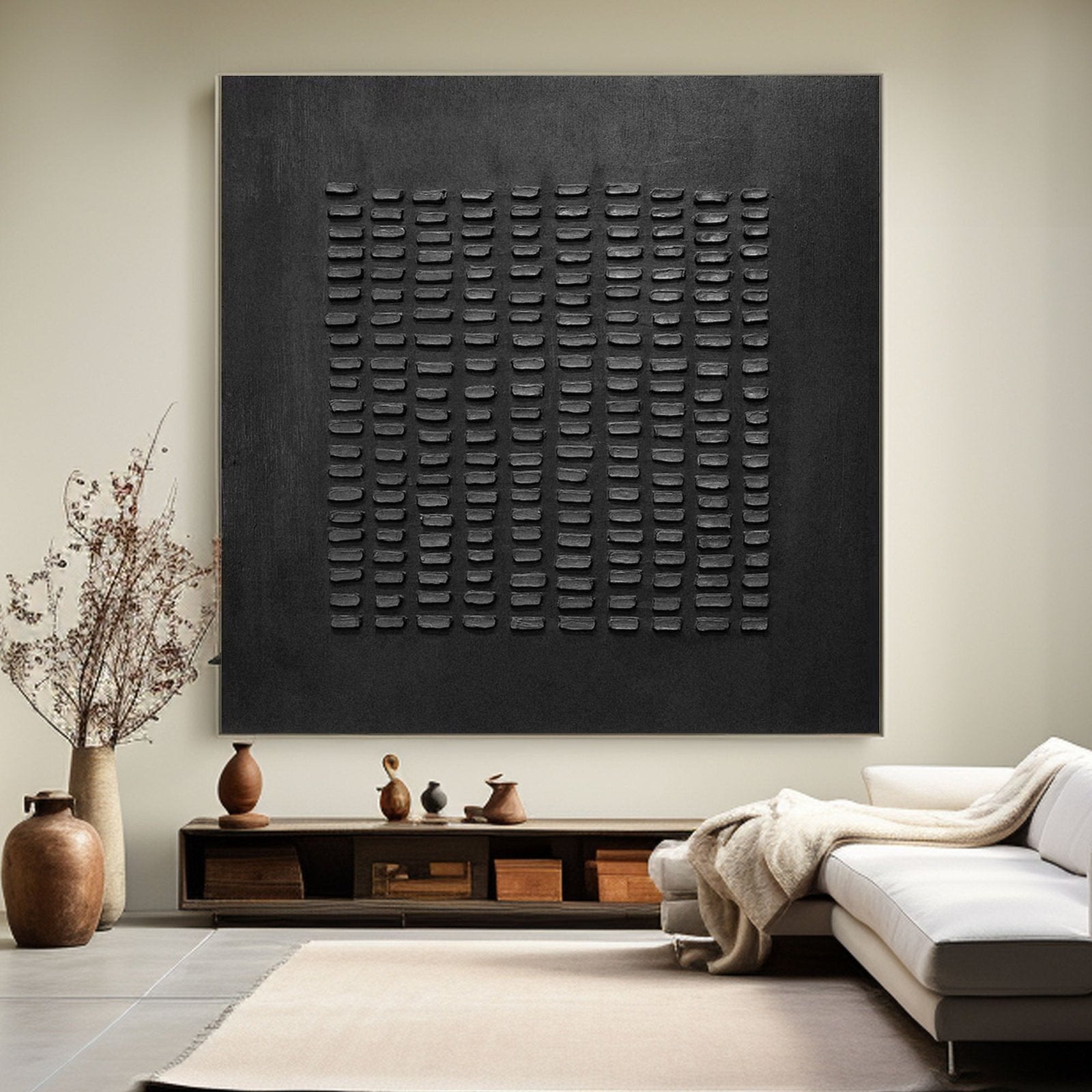 Abstract Painting "Ombre Murmure” - nukeart