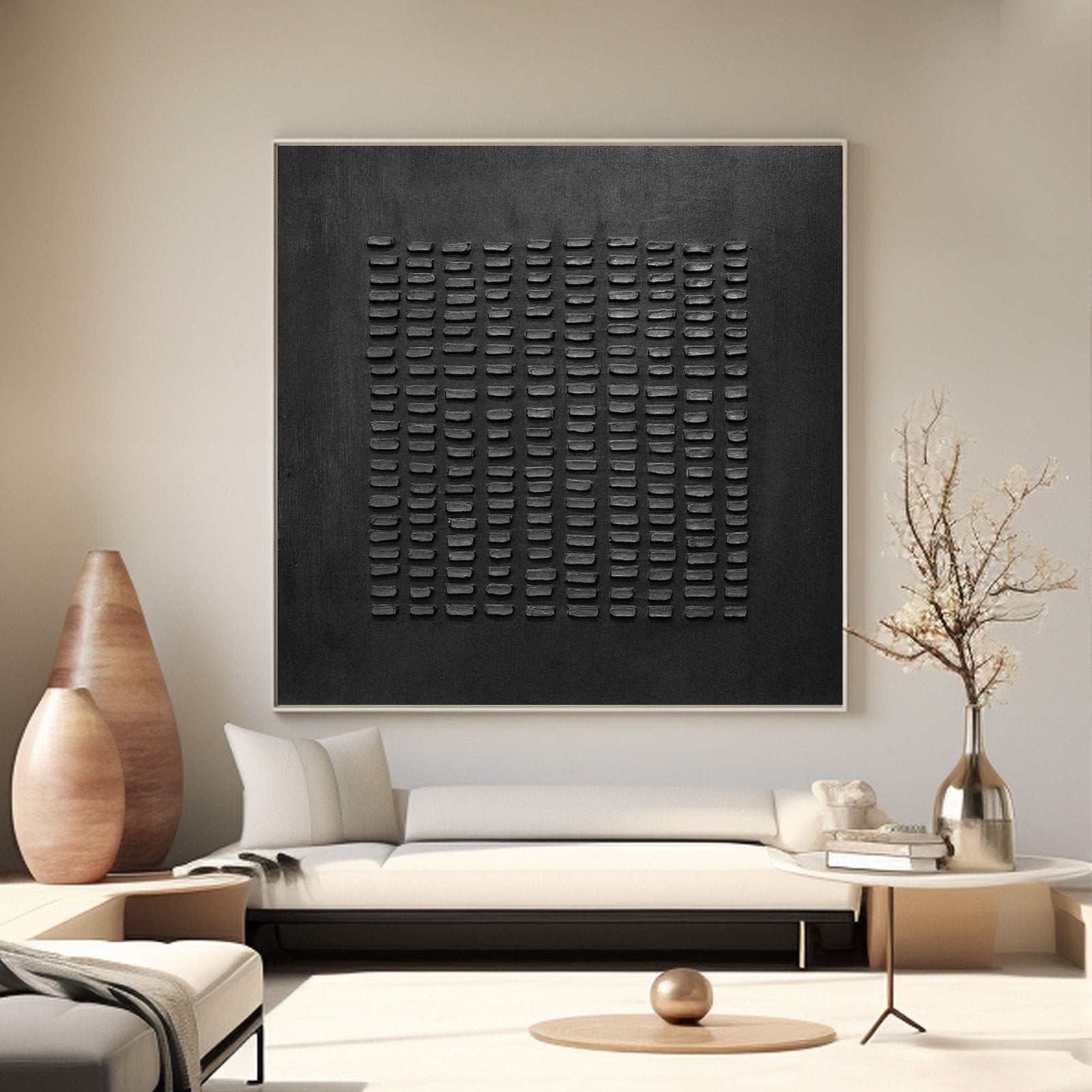 Abstract Painting "Ombre Murmure” - nukeart